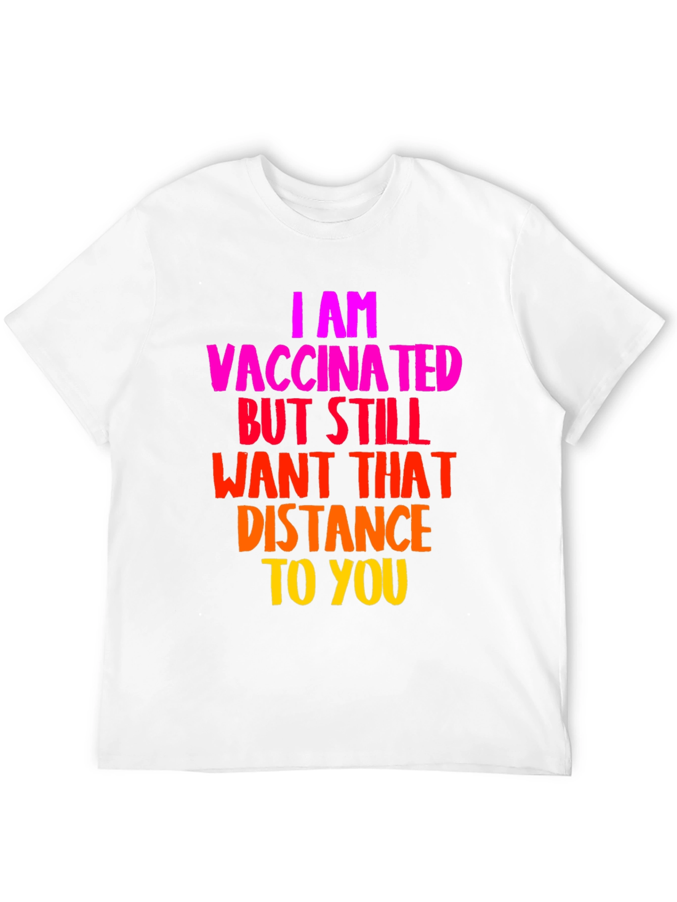 Vaccinated Distance T-Shirt - Funny Social Distancing Tee