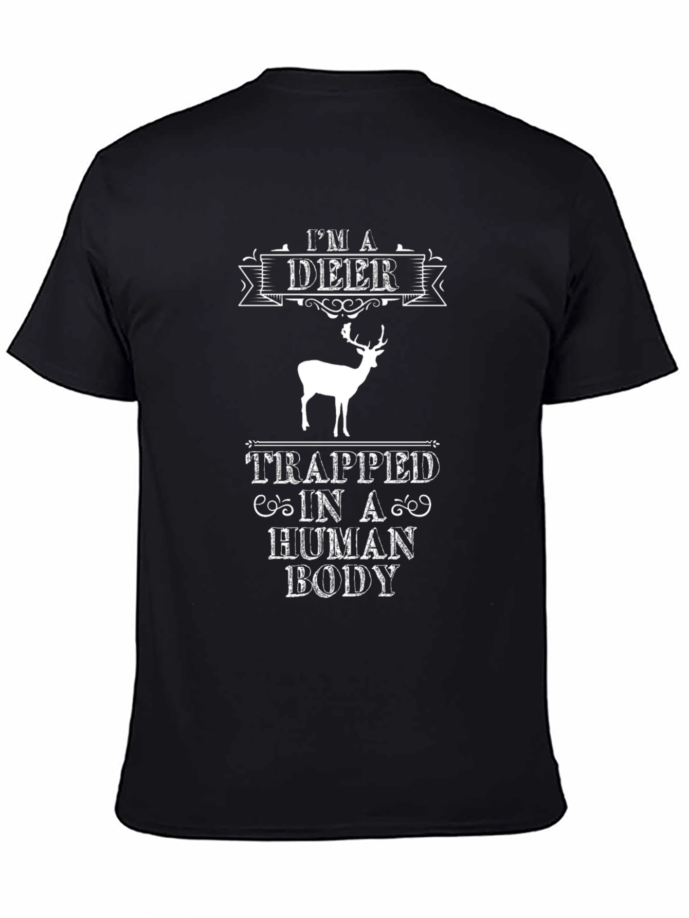 Deer Trapped in Human Body Graphic Tee
