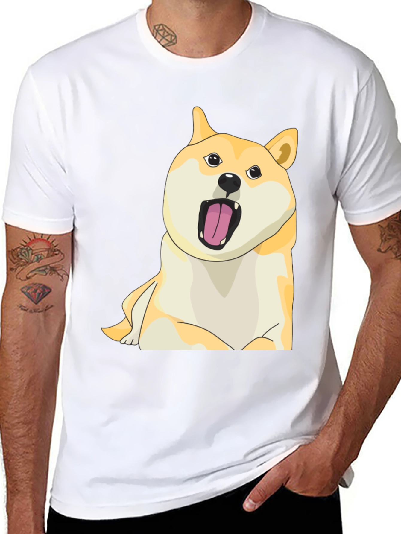 Dogecoin Meme T-Shirt - Unisex Black Tee