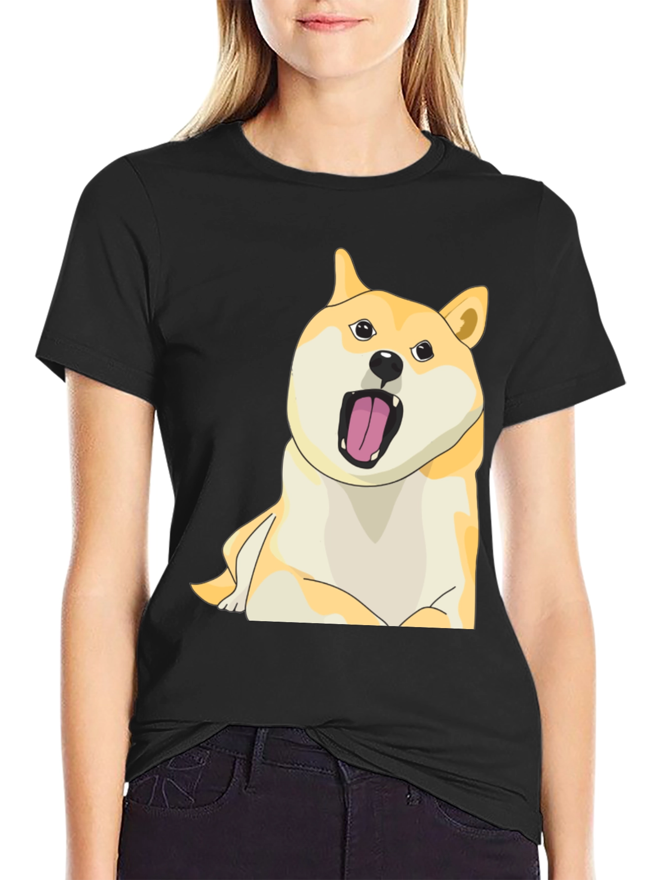 Dogecoin Meme T-Shirt - Unisex Black Tee