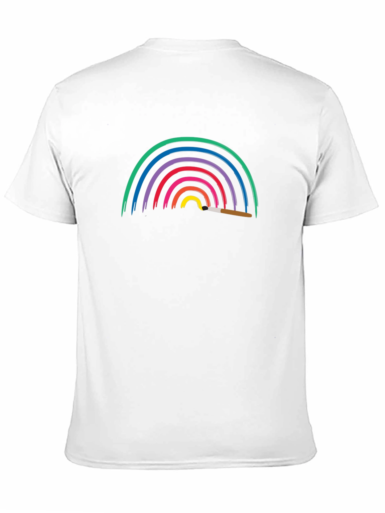 Rainbow Paint T-Shirt - Artistic Design