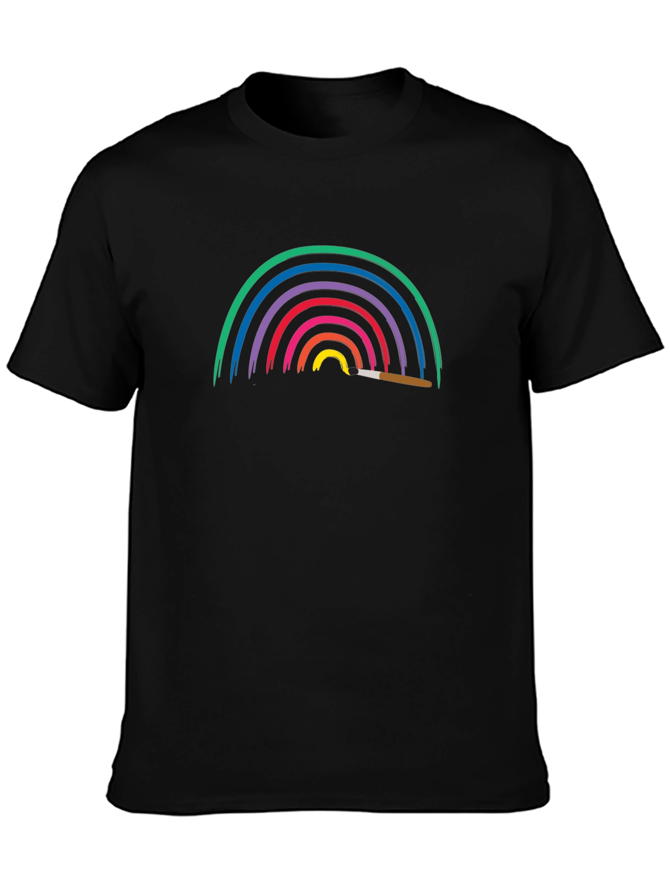 Rainbow Paint T-Shirt - Artistic Design