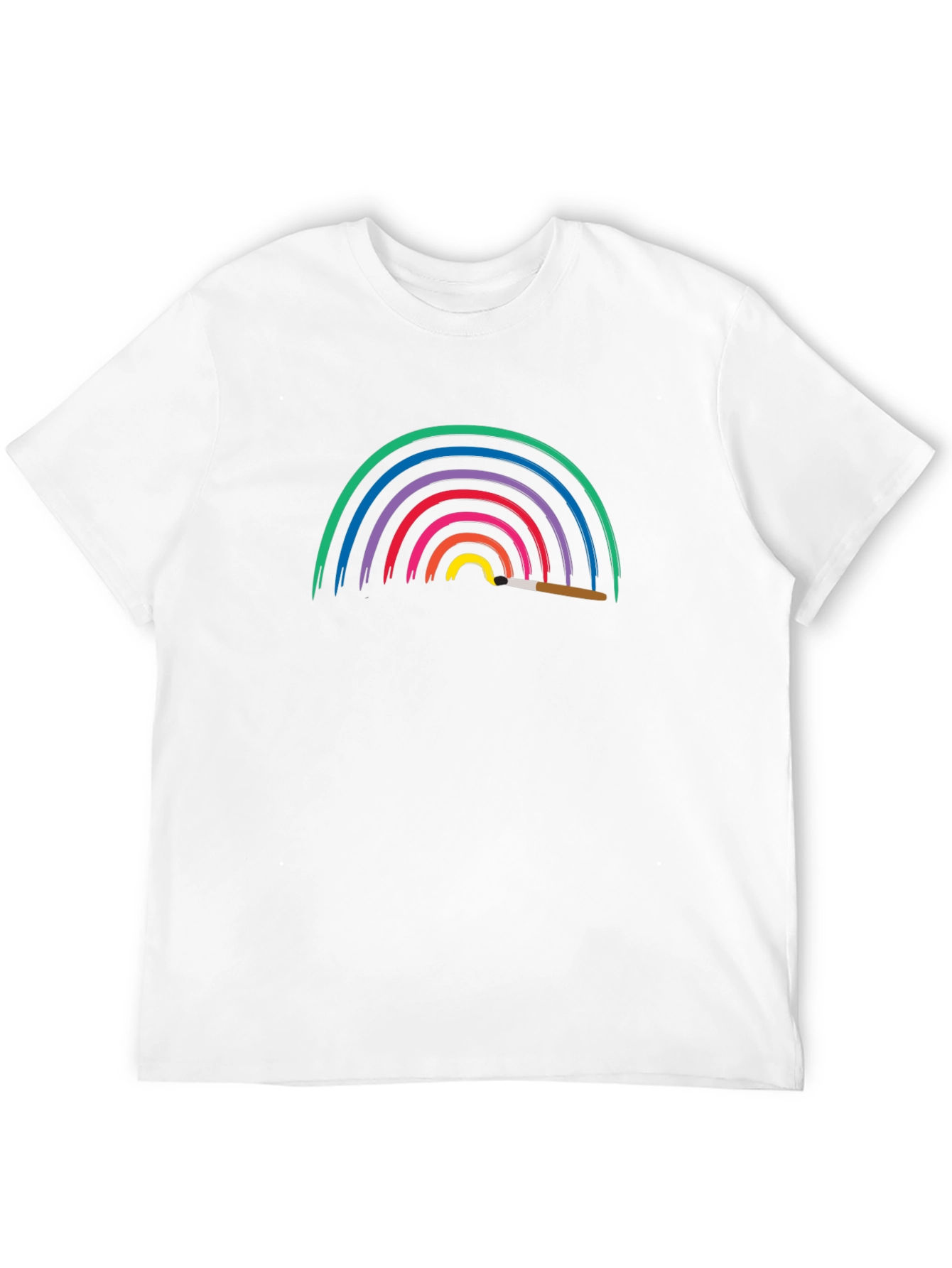 Rainbow Paint T-Shirt - Artistic Design