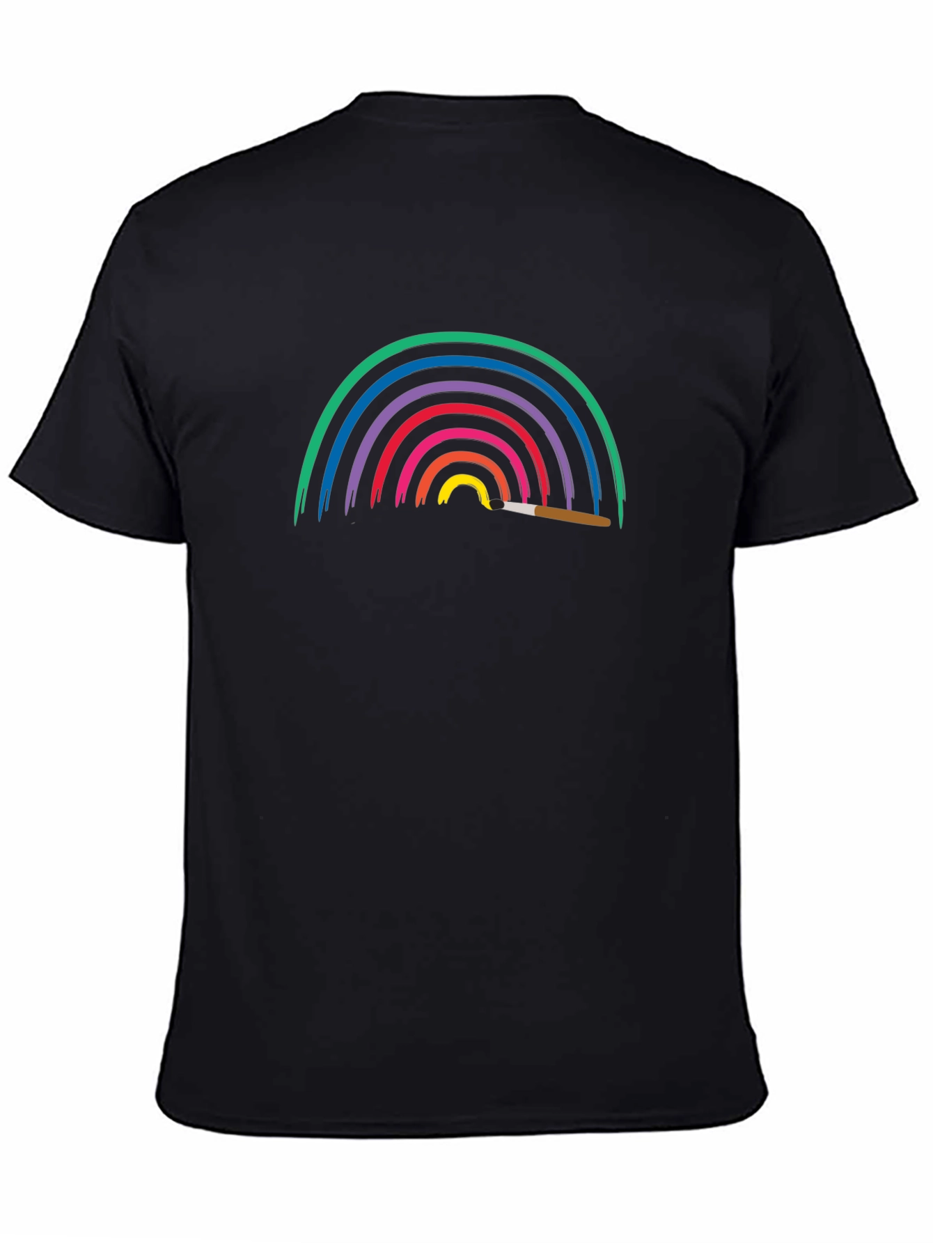Rainbow Paint T-Shirt - Artistic Design