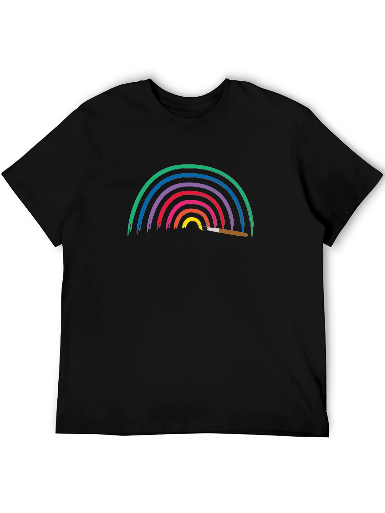 Rainbow Paint T-Shirt - Artistic Design