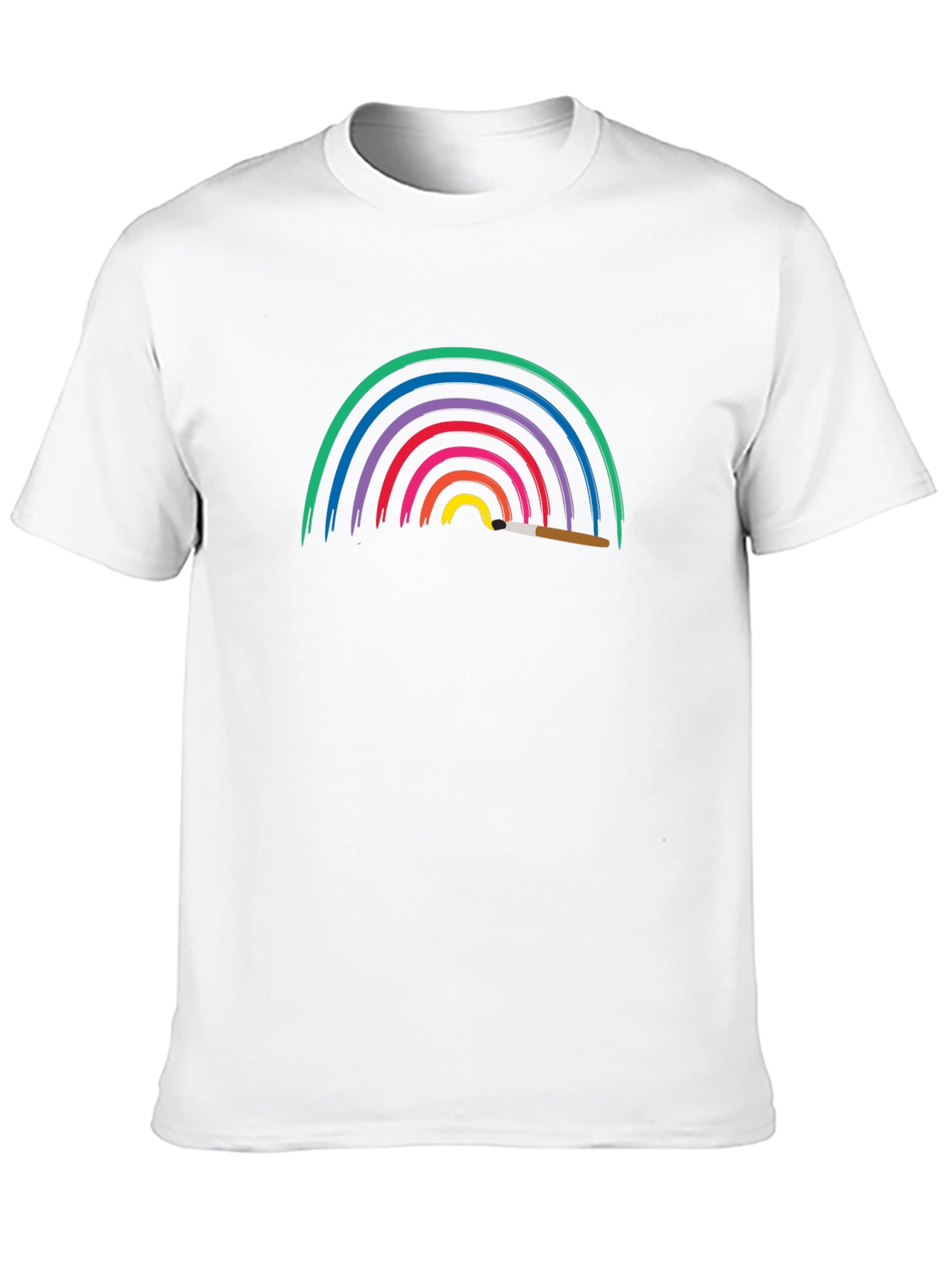 Rainbow Paint T-Shirt - Artistic Design