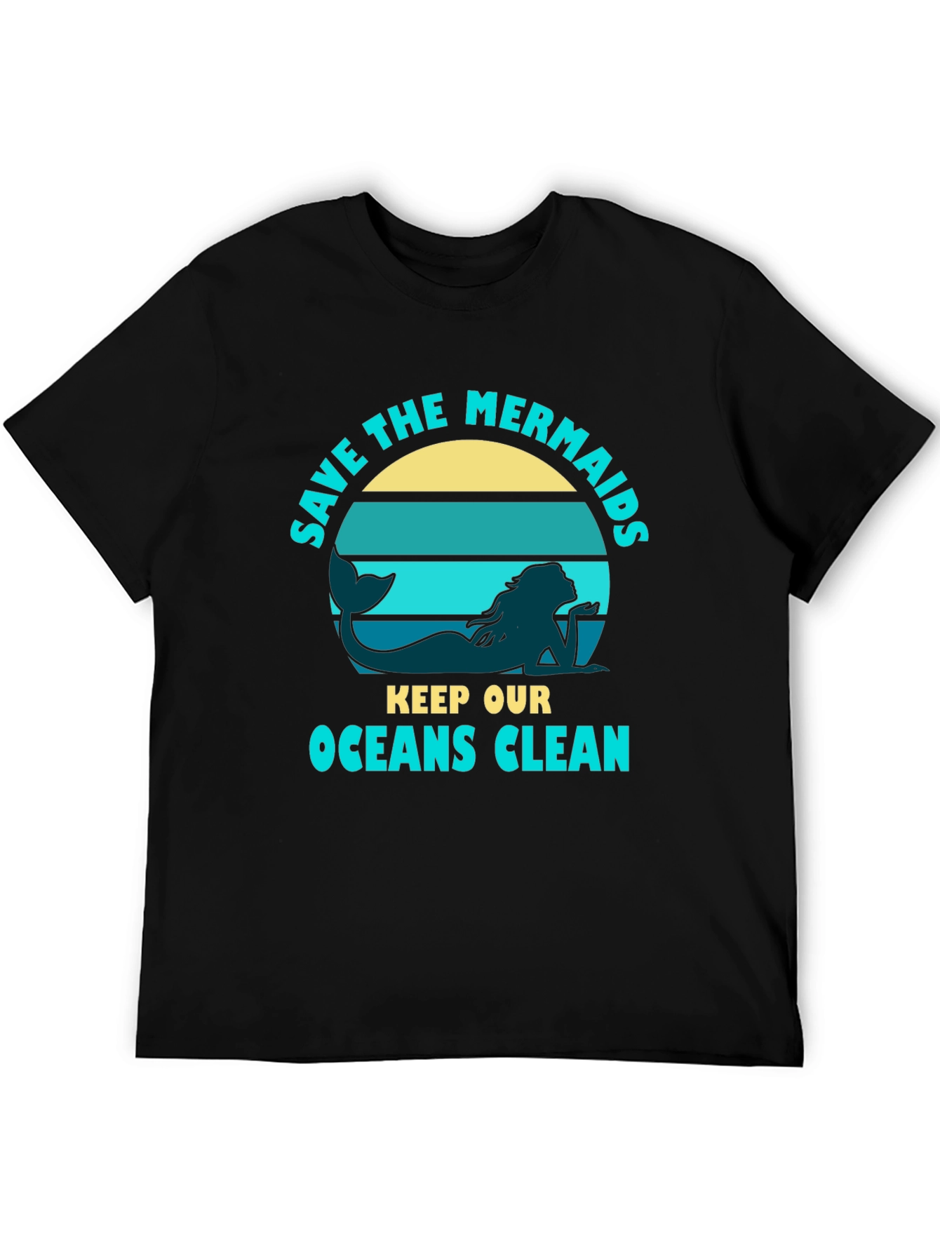 Save the Mermaids Graphic Tee - Ocean Conservation T-Shirt