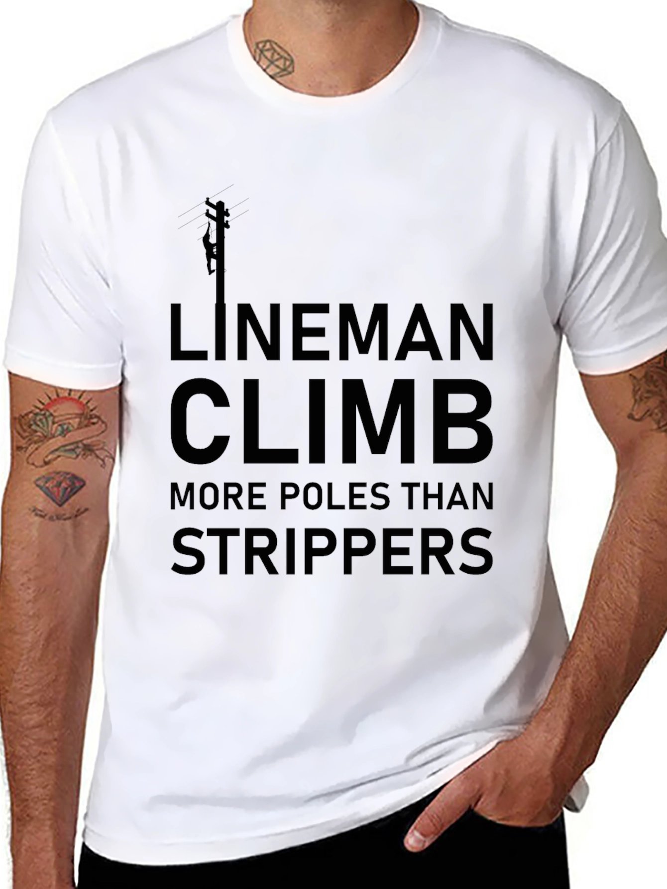 Lineman Climb More Poles T-Shirt