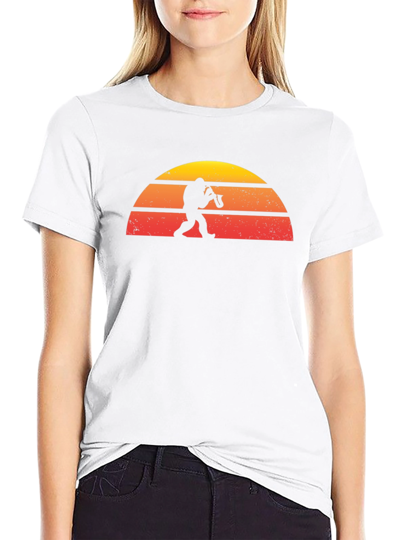 Saxophone Sasquatch Sunset Graphic Tee