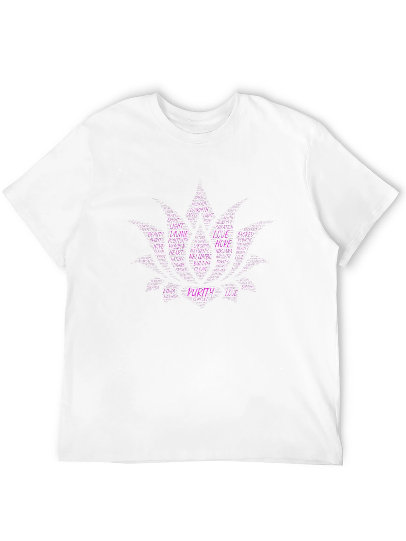 Lotus Flower Word Art T-Shirt