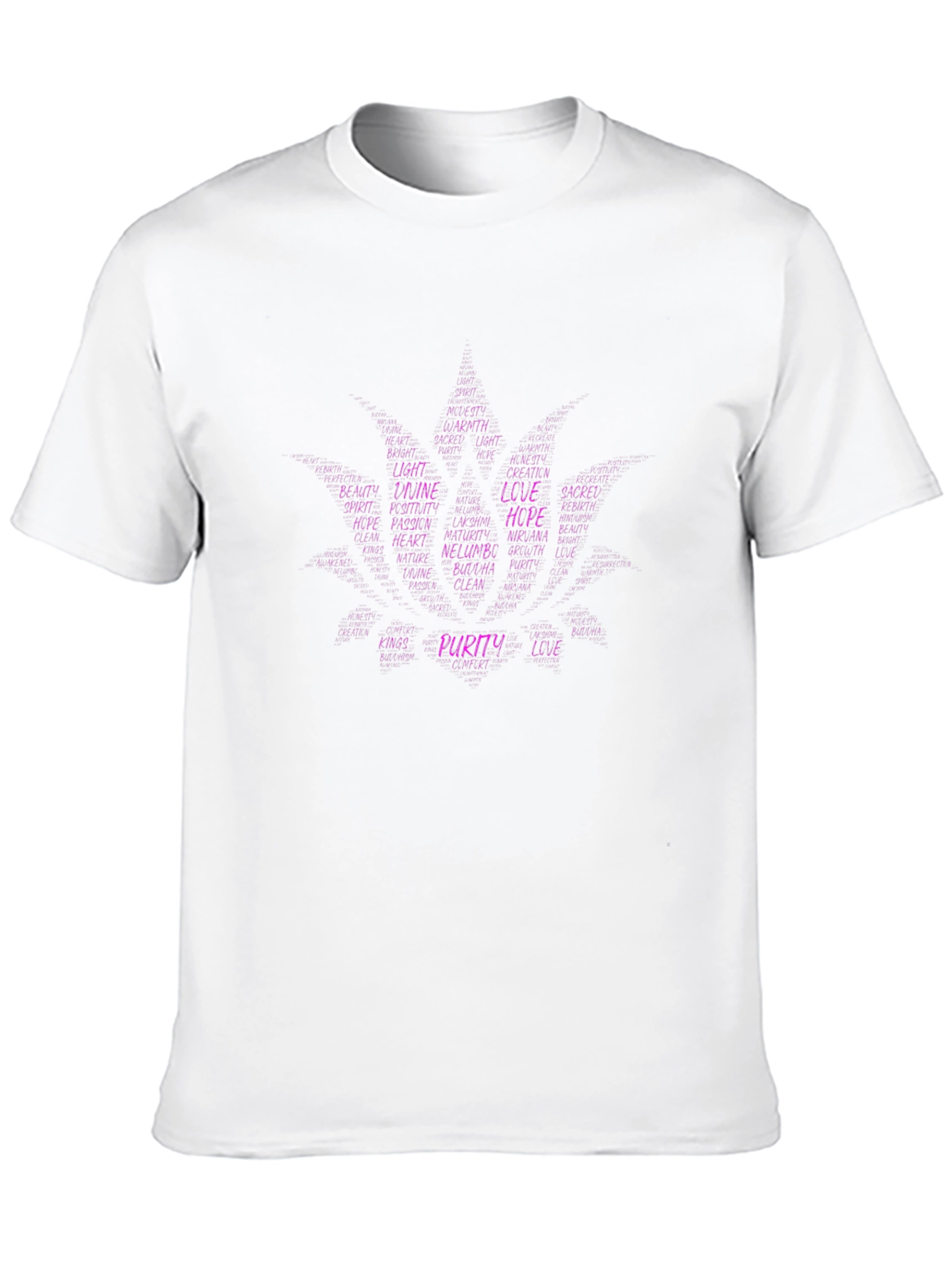 Lotus Flower Word Art T-Shirt