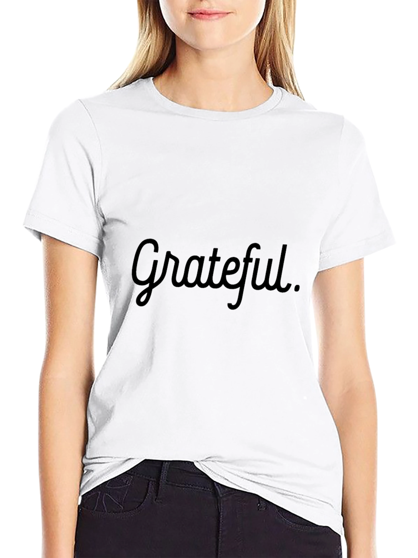 Grateful Black T-Shirt - Soft & Stylish