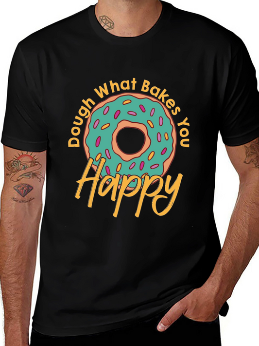 Doughnut Happy T-Shirt - Novelty Food Tee
