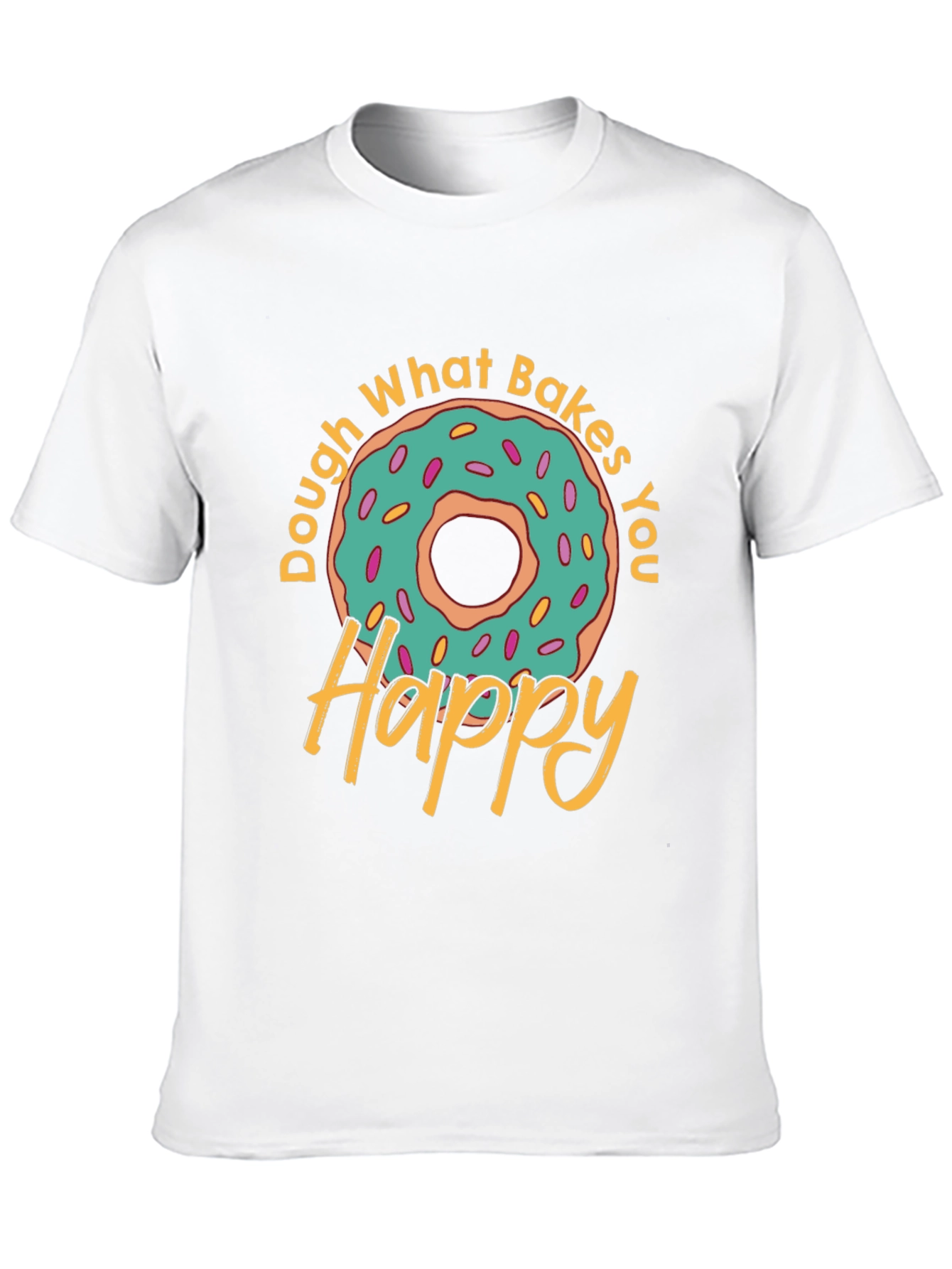 Doughnut Happy T-Shirt - Novelty Food Tee