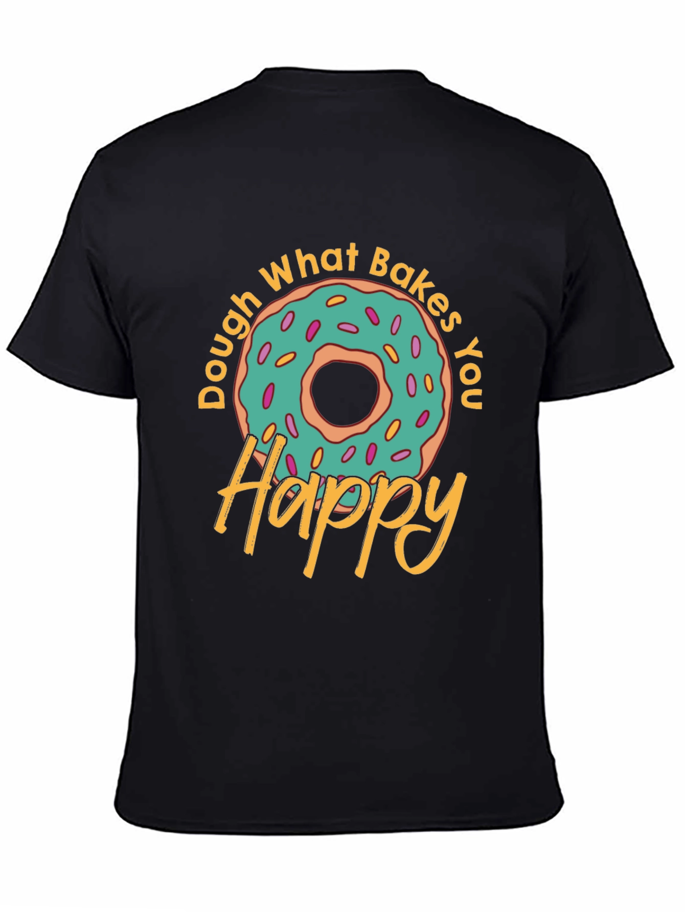 Doughnut Happy T-Shirt - Novelty Food Tee