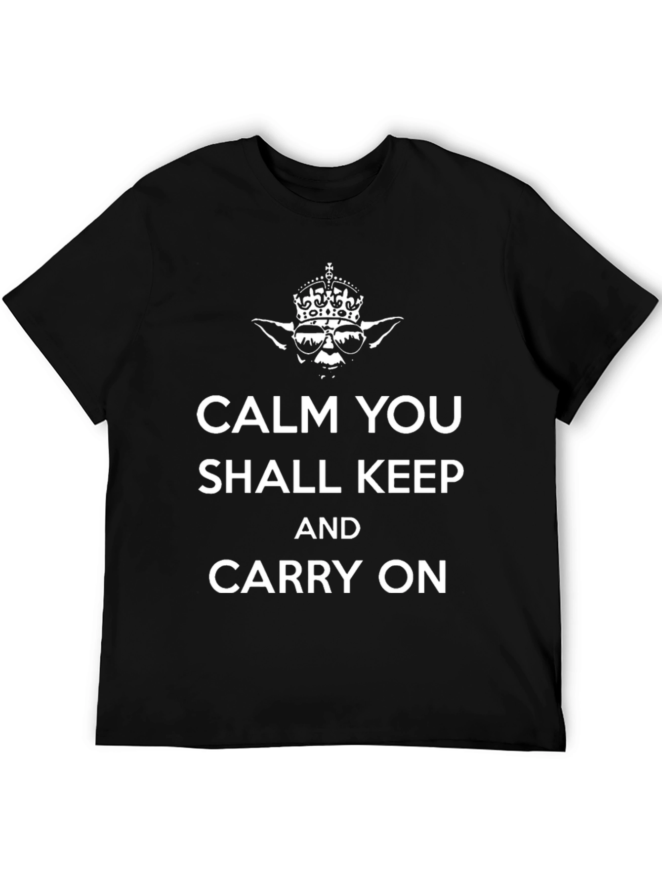 Calm You Shall Keep Yoda Graphic Tee