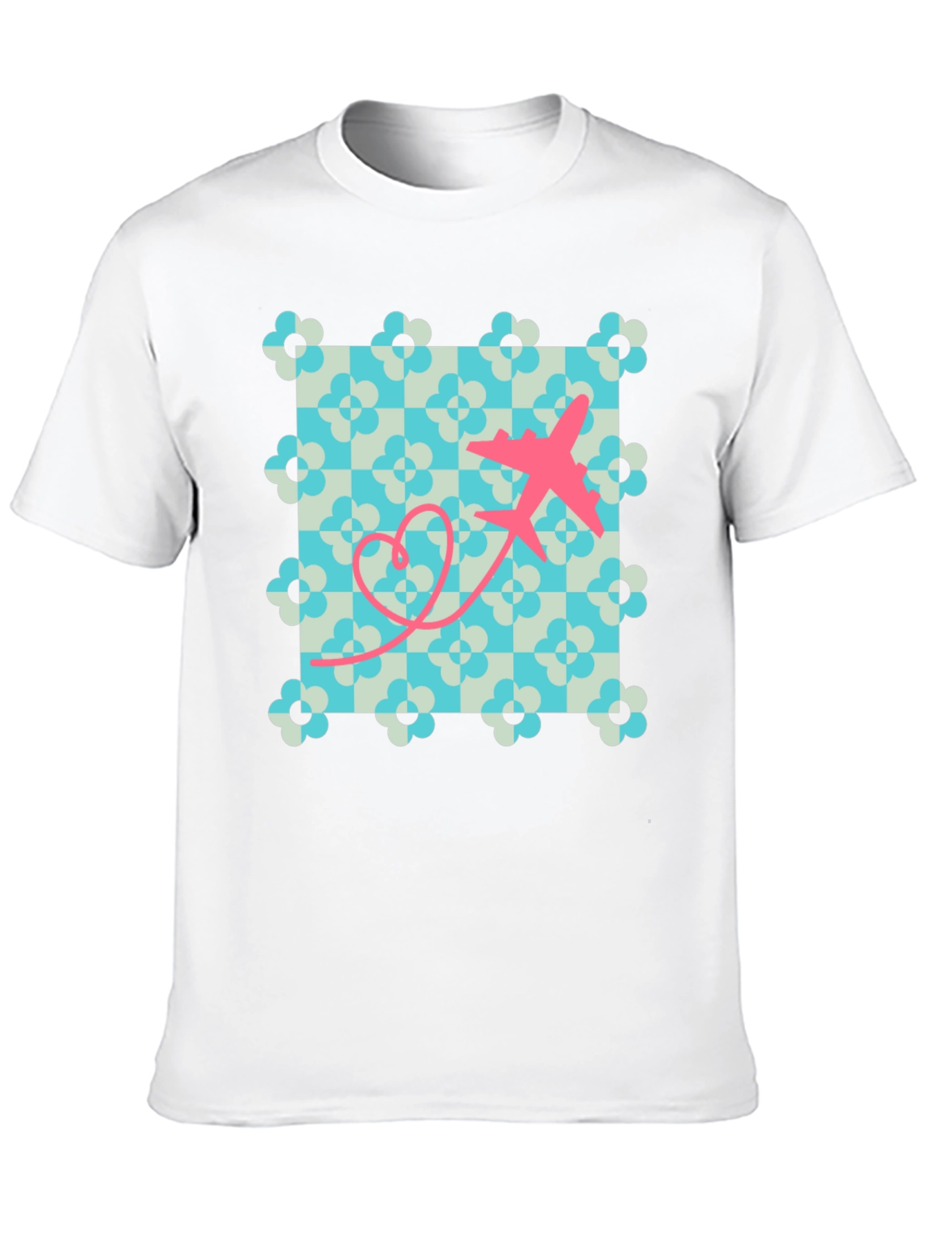 Retro Airplane Heart T-Shirt