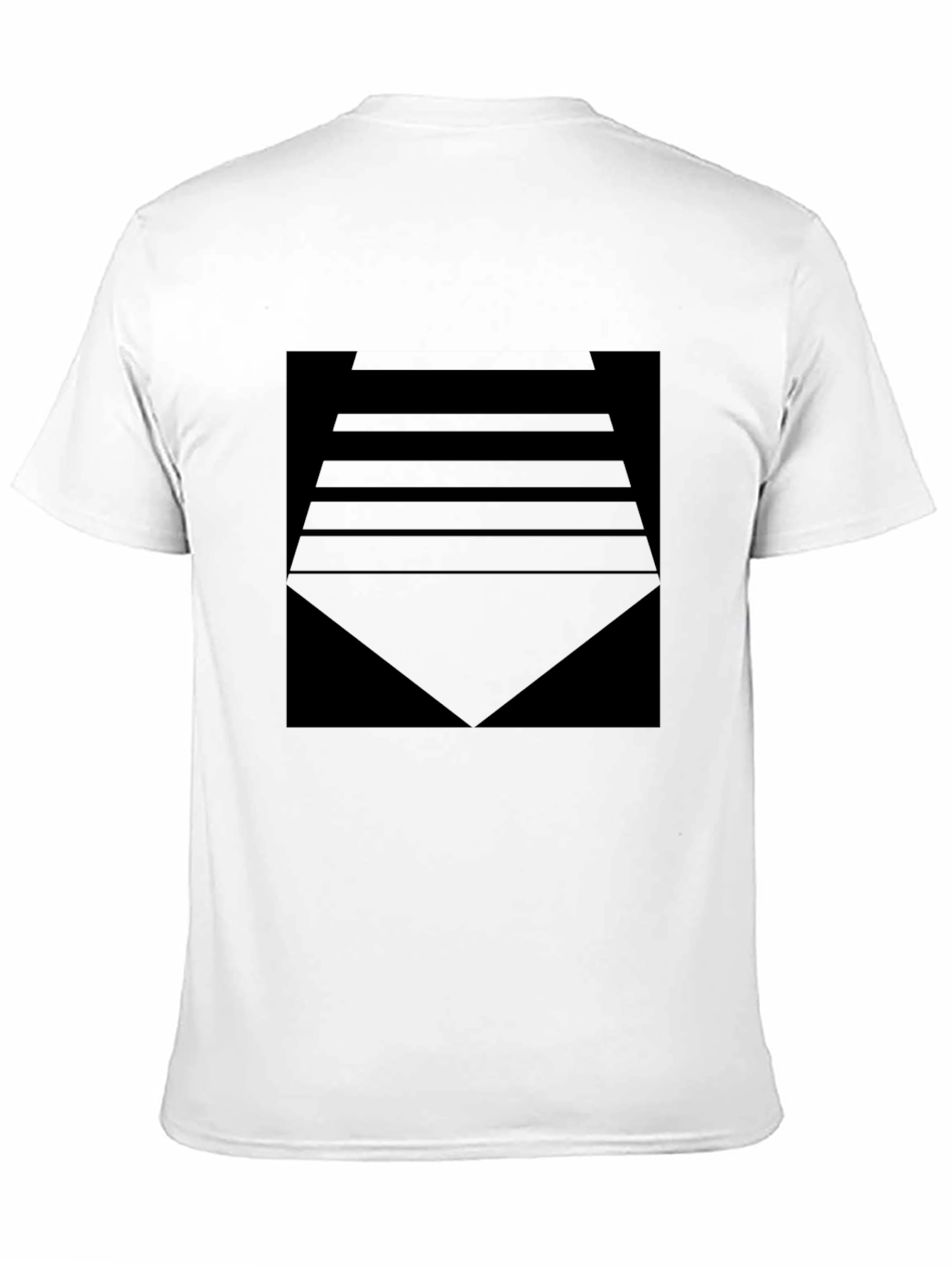 Abstract Geometric Black T-Shirt