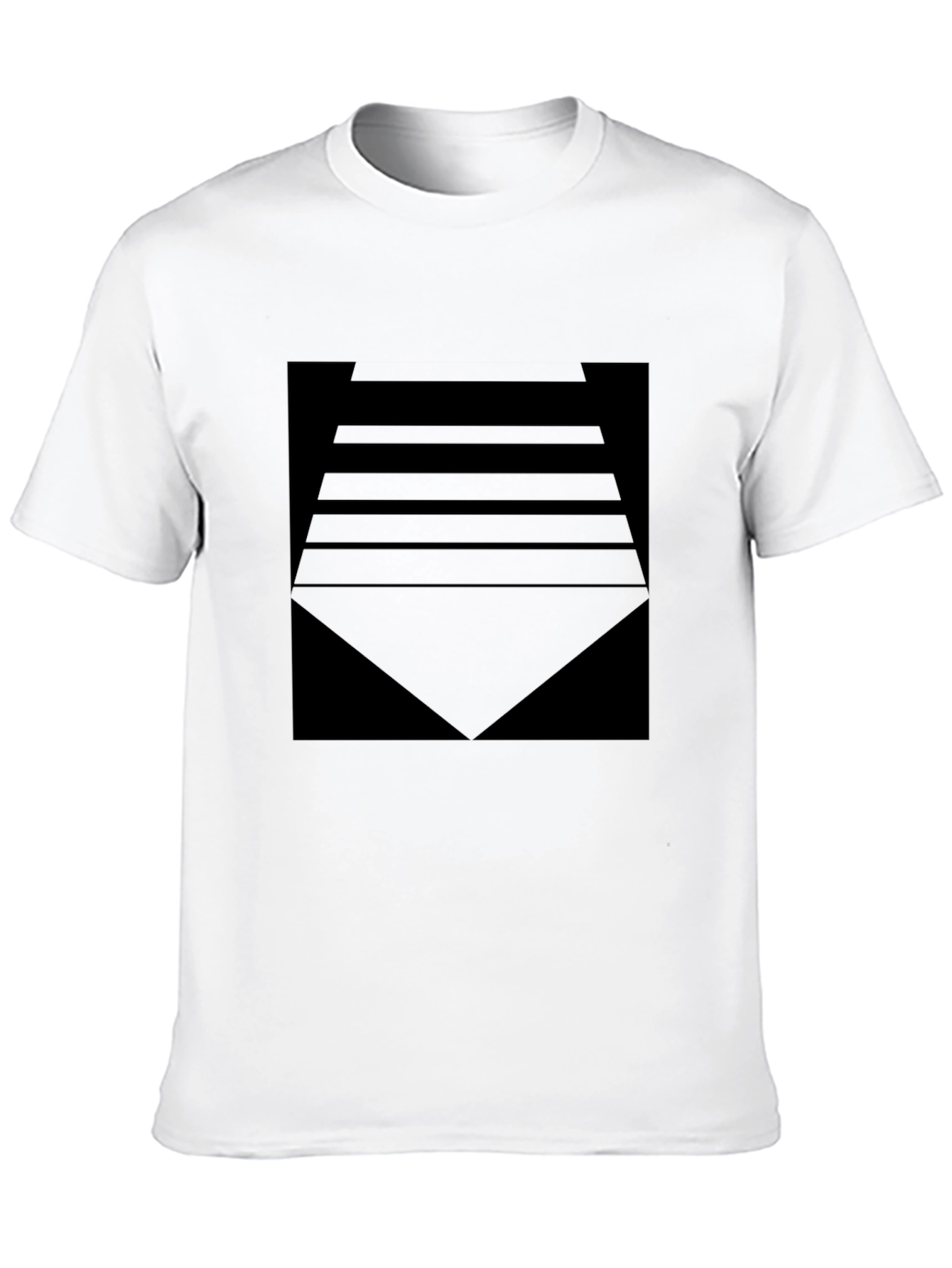 Abstract Geometric Black T-Shirt