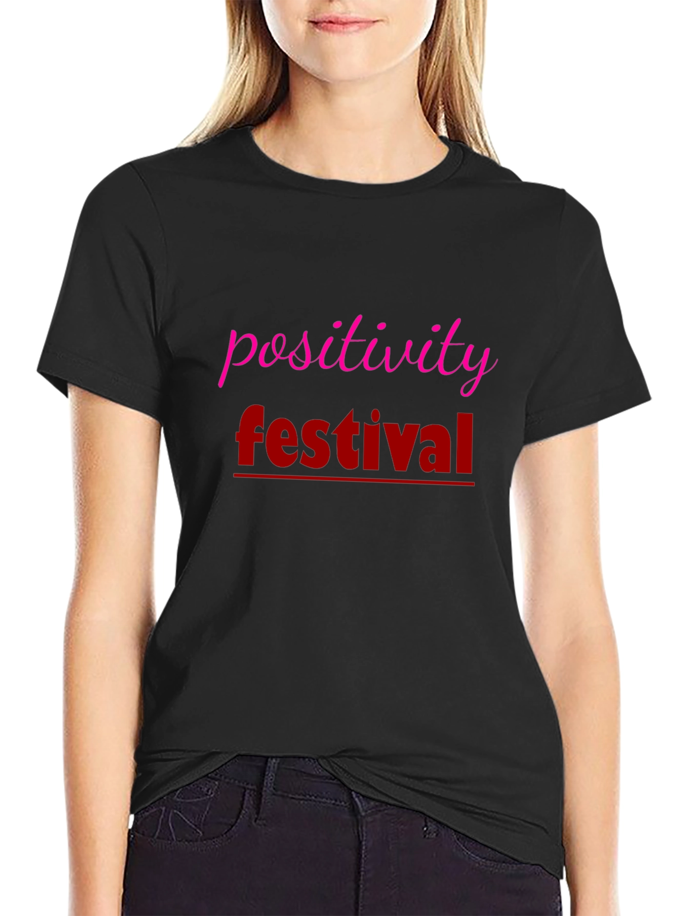 Positivity Festival T-Shirt - Black