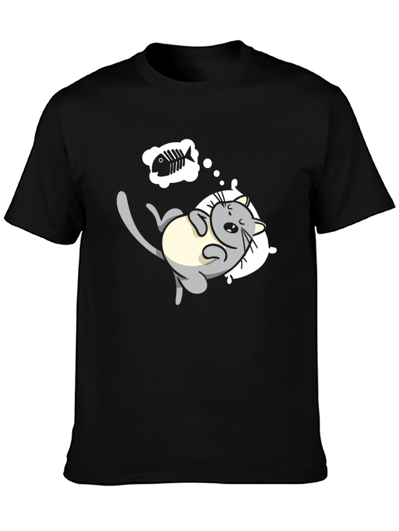 Dreaming Cat Graphic T-Shirt