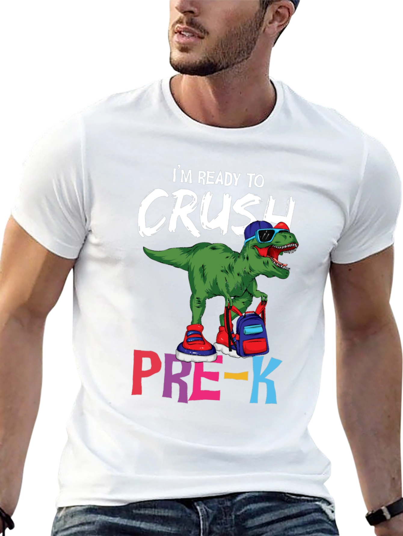 Ready to Crush Pre-K Dinosaur T-Shirt
