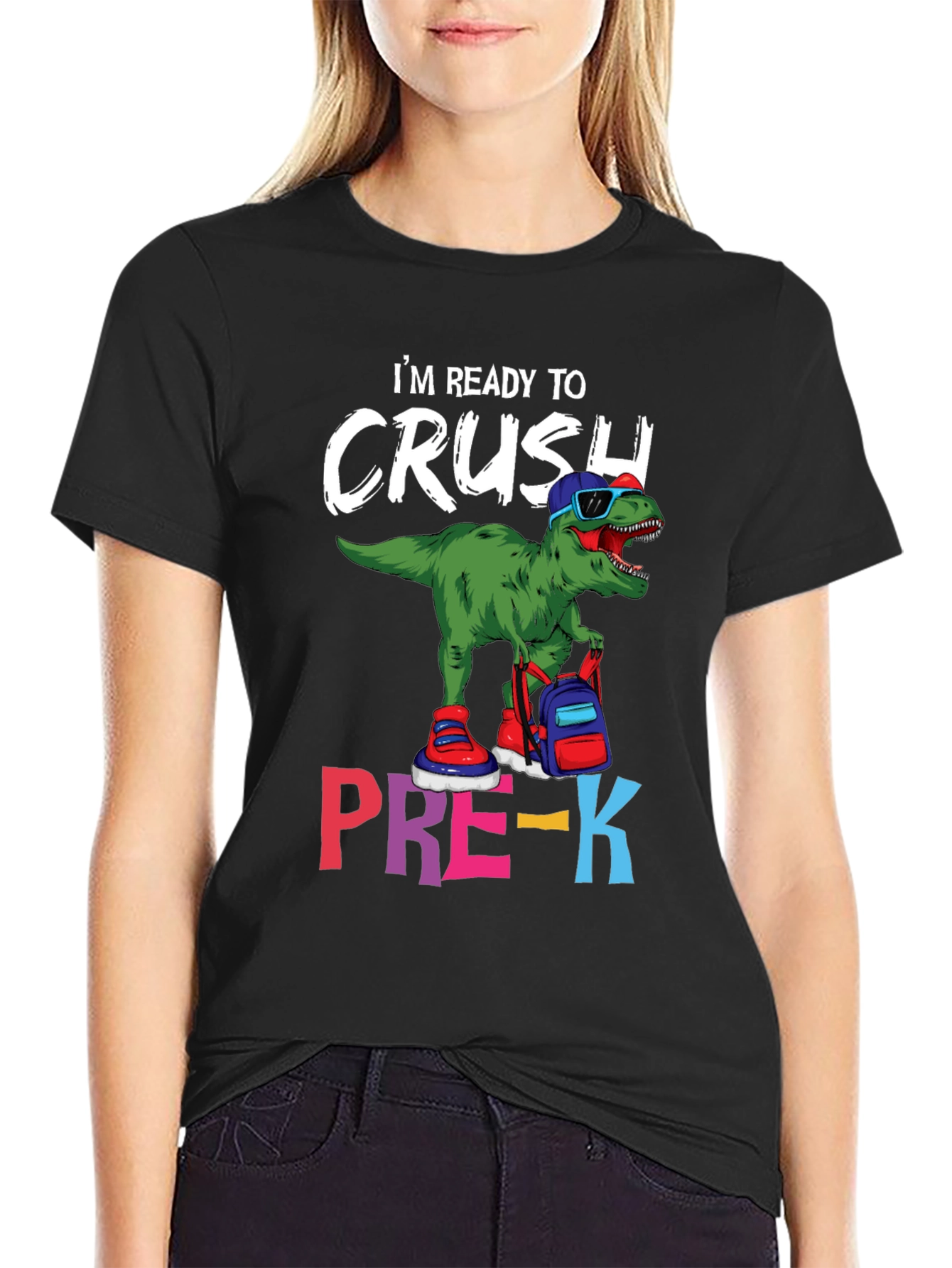 Ready to Crush Pre-K Dinosaur T-Shirt