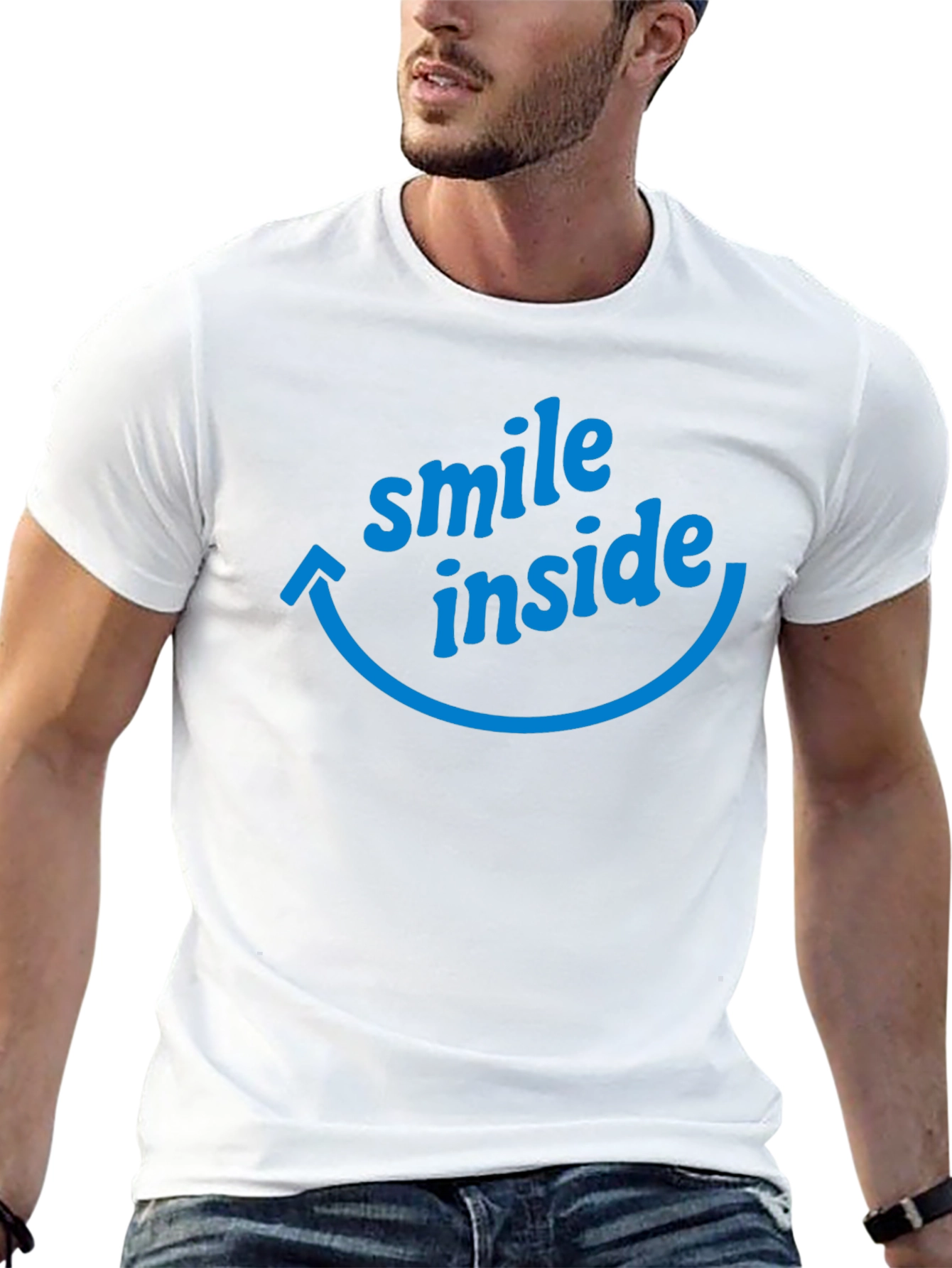 Smile Inside Graphic T-Shirt - Black