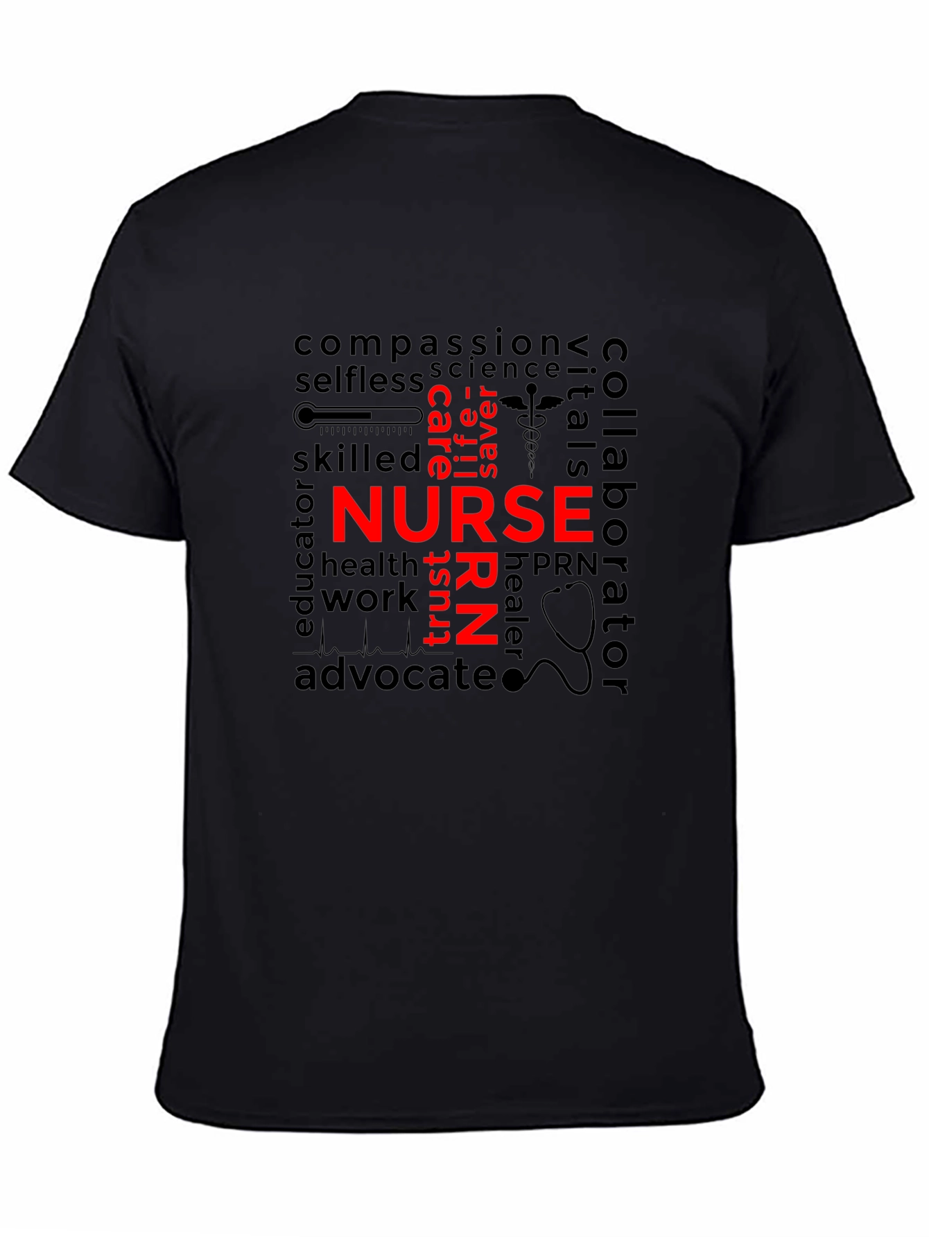Nurse Word Cloud T-Shirt - RN Appreciation Tee