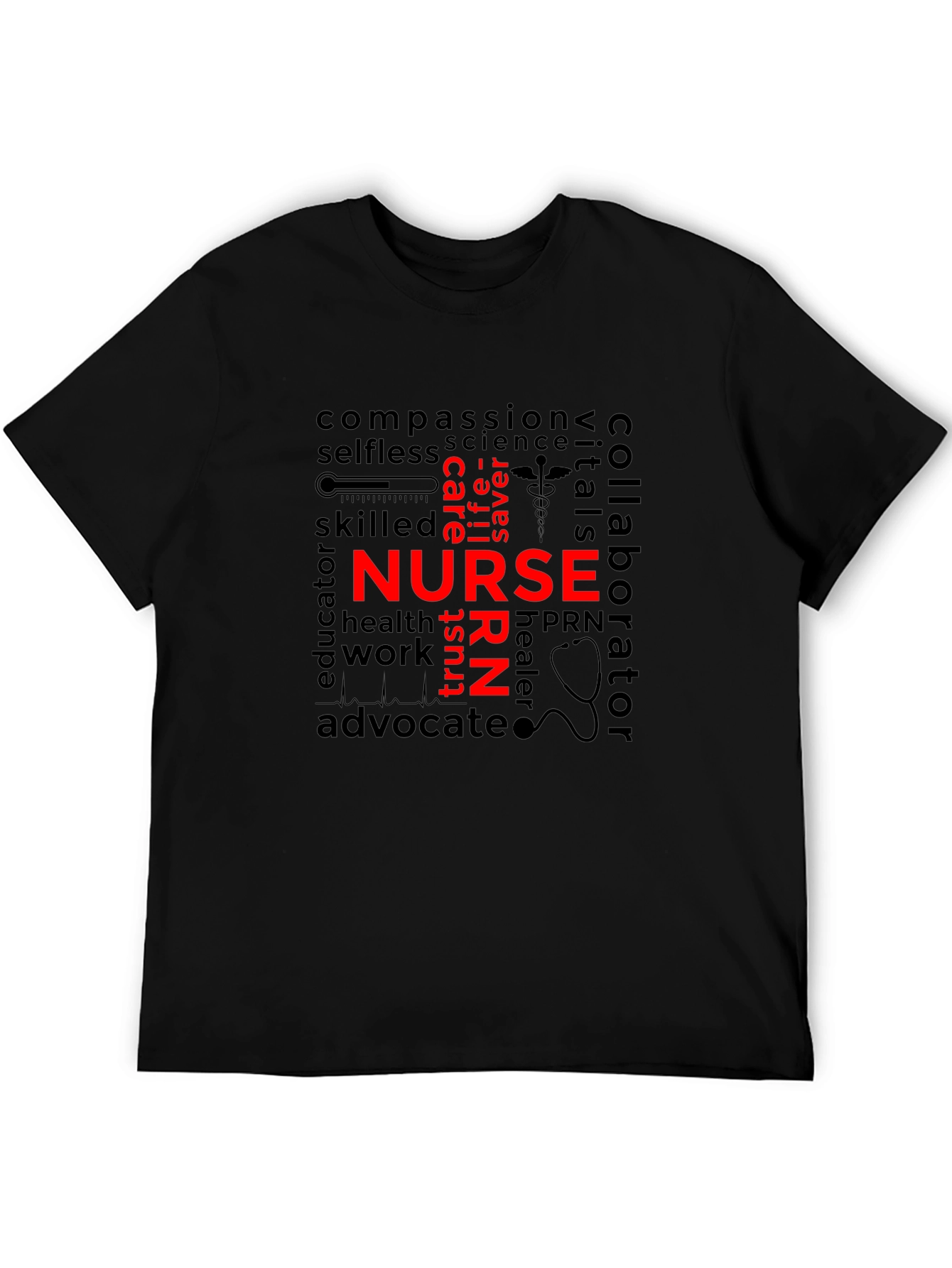 Nurse Word Cloud T-Shirt - RN Appreciation Tee
