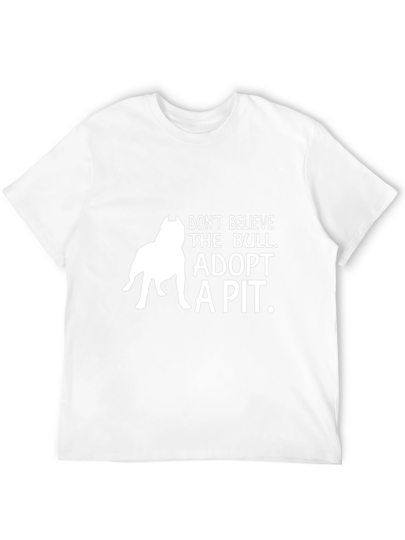 Adopt a Pit Bull Black T-Shirt