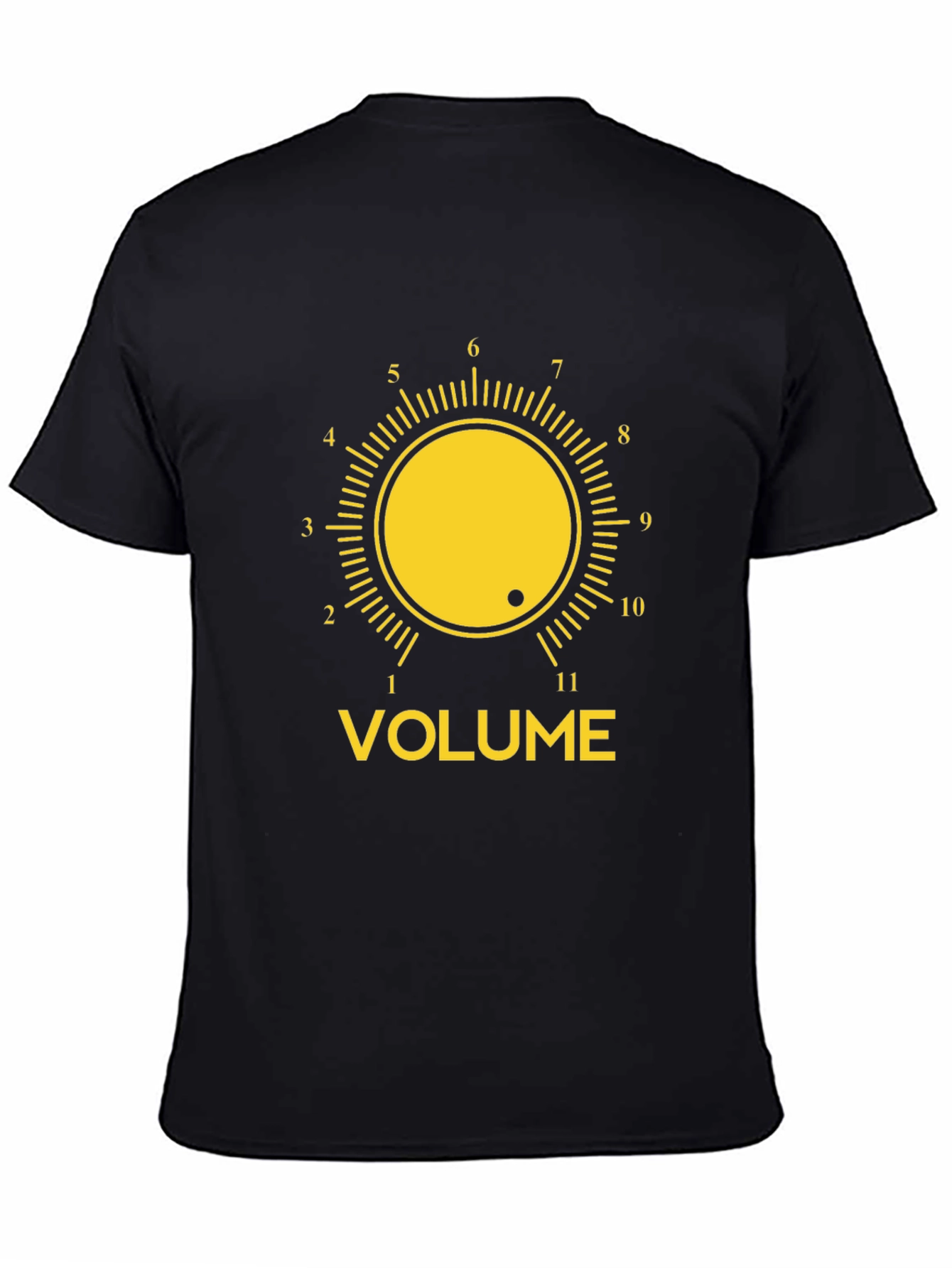 Volume Knob T-Shirt - Black Graphic Tee