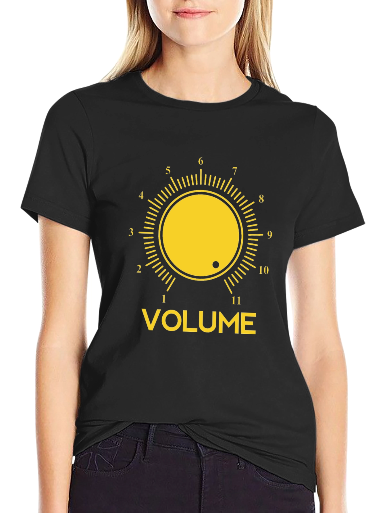 Volume Knob T-Shirt - Black Graphic Tee