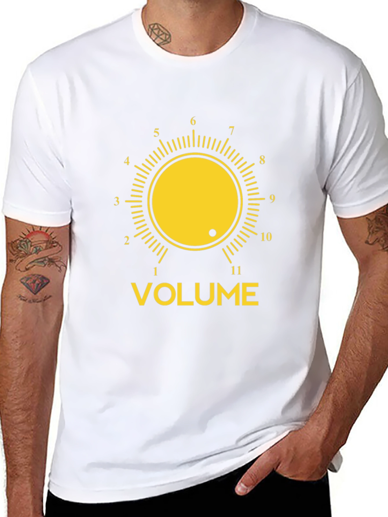 Volume Knob T-Shirt - Black Graphic Tee