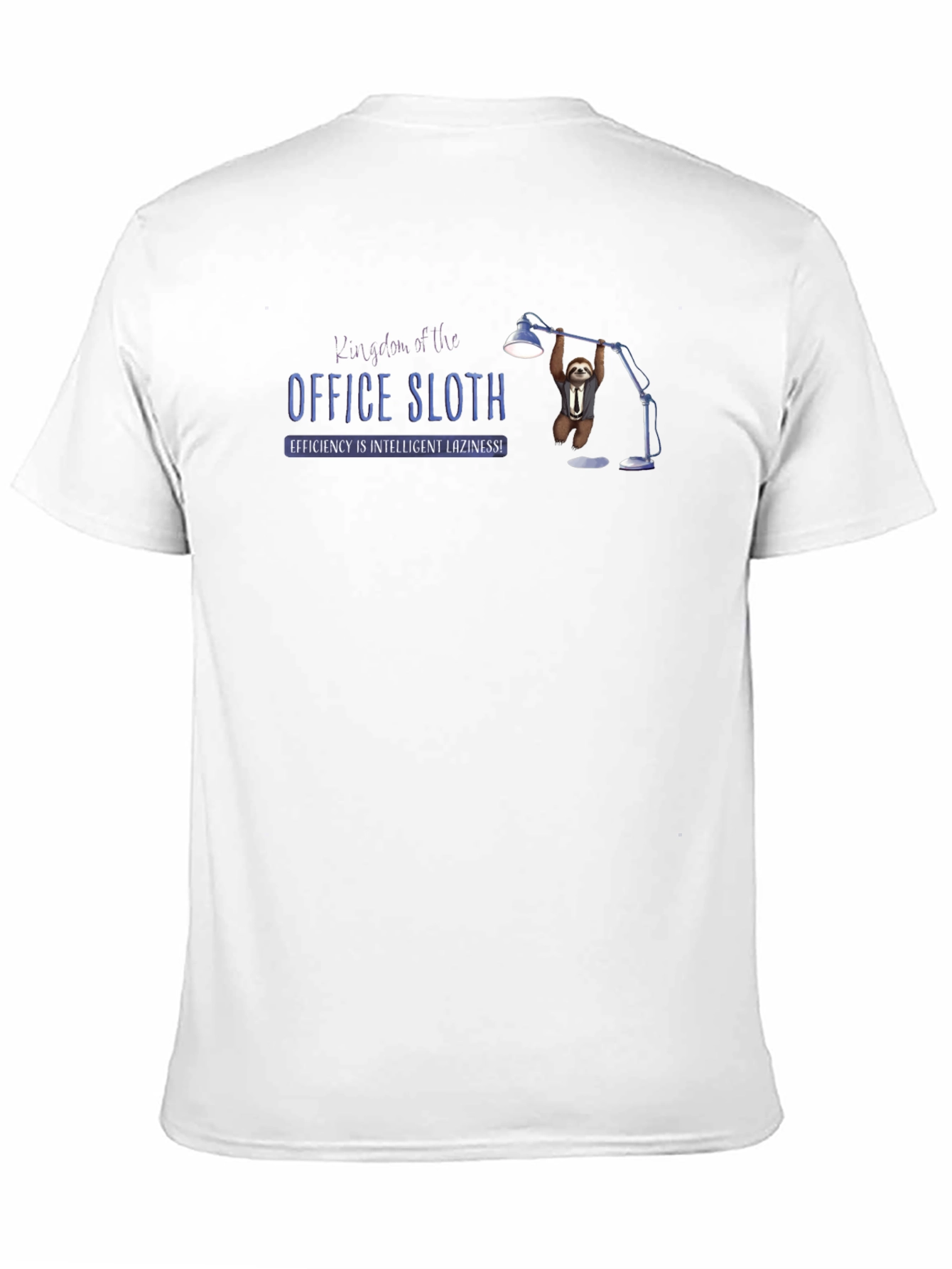 Office Sloth T-Shirt - Efficiency is Intelligent Laziness!