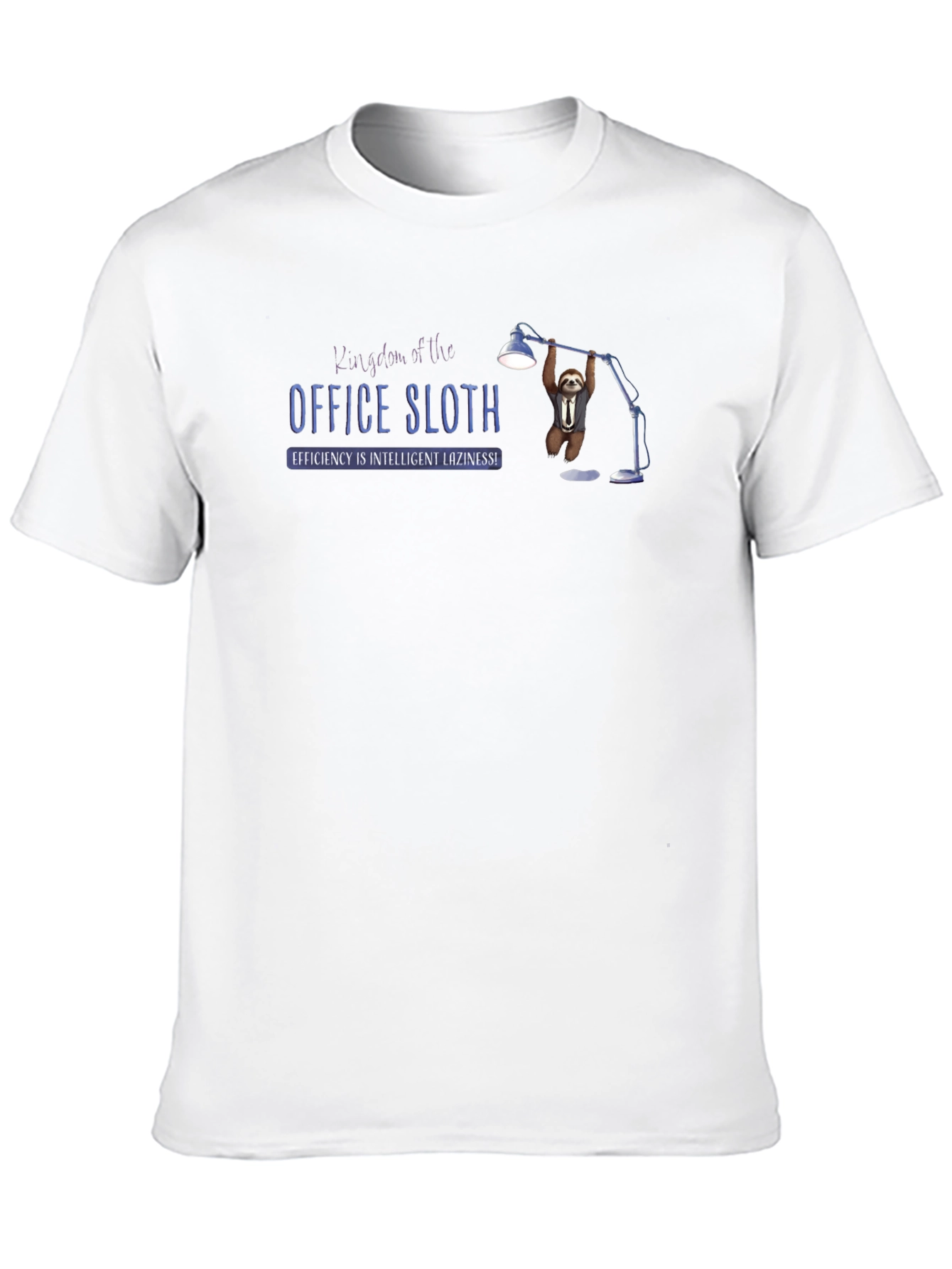 Office Sloth T-Shirt - Efficiency is Intelligent Laziness!