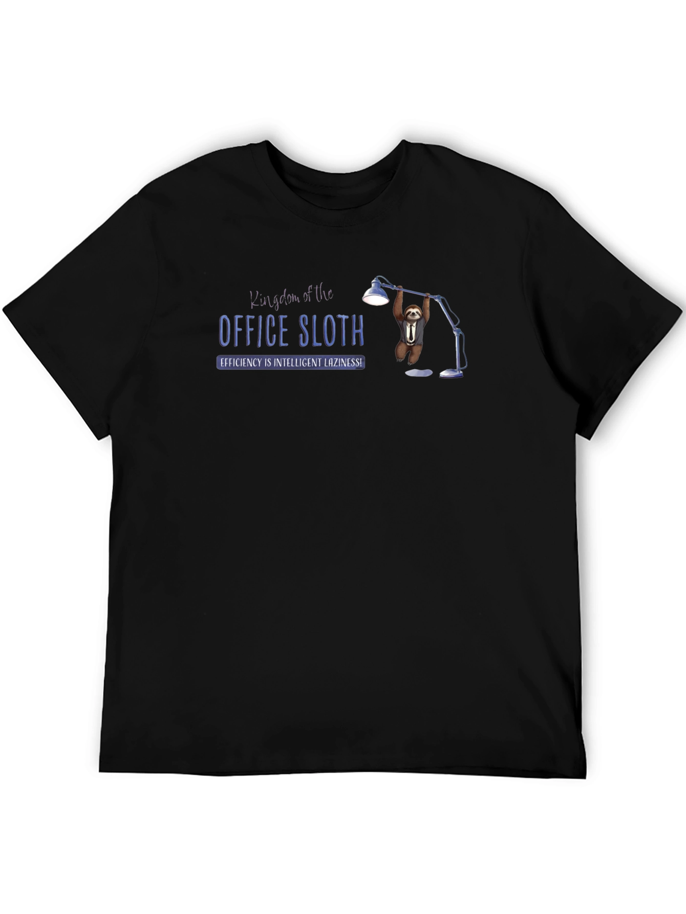 Office Sloth T-Shirt - Efficiency is Intelligent Laziness!