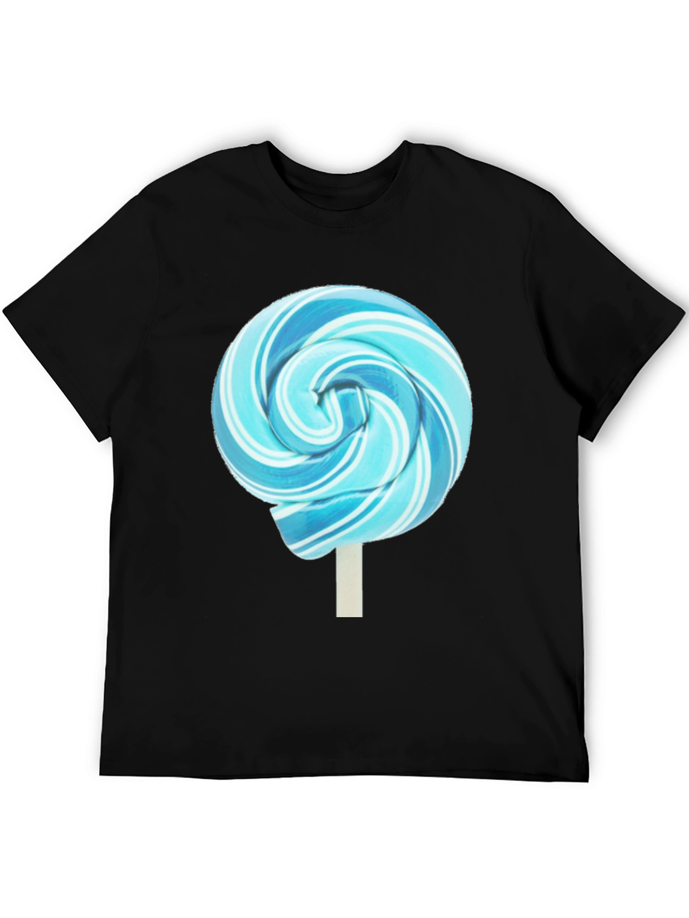 Blue Swirl Lollipop Graphic T-Shirt