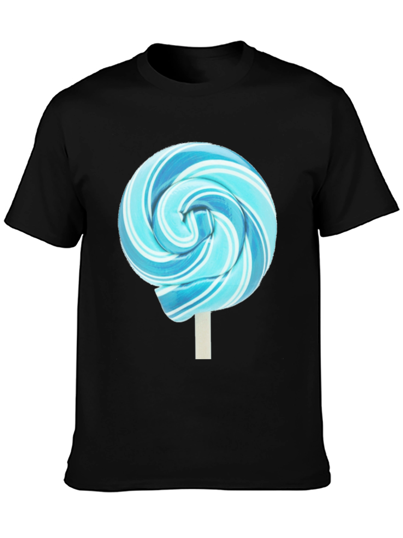 Blue Swirl Lollipop Graphic T-Shirt