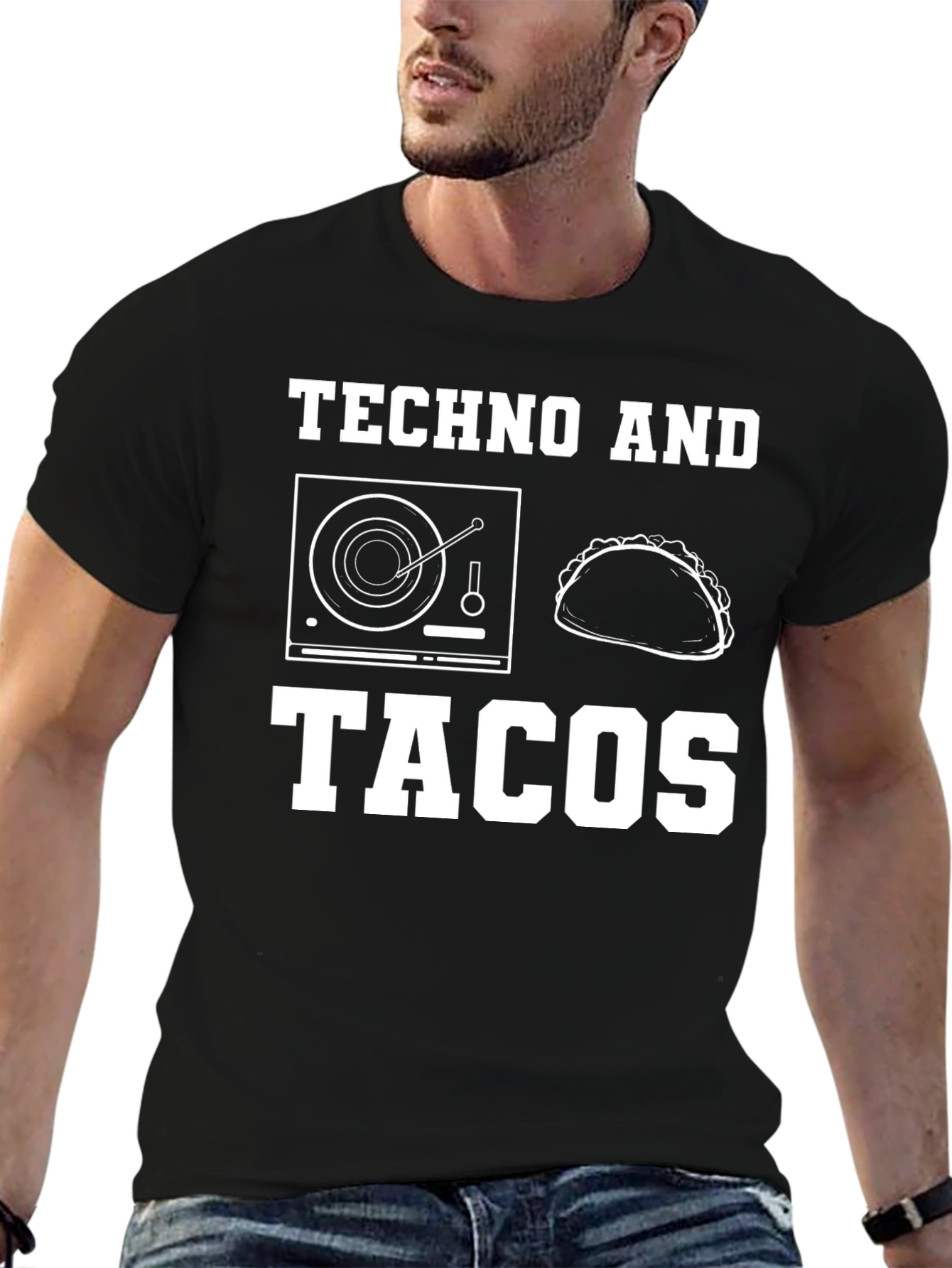 Techno and Tacos Graphic T-Shirt