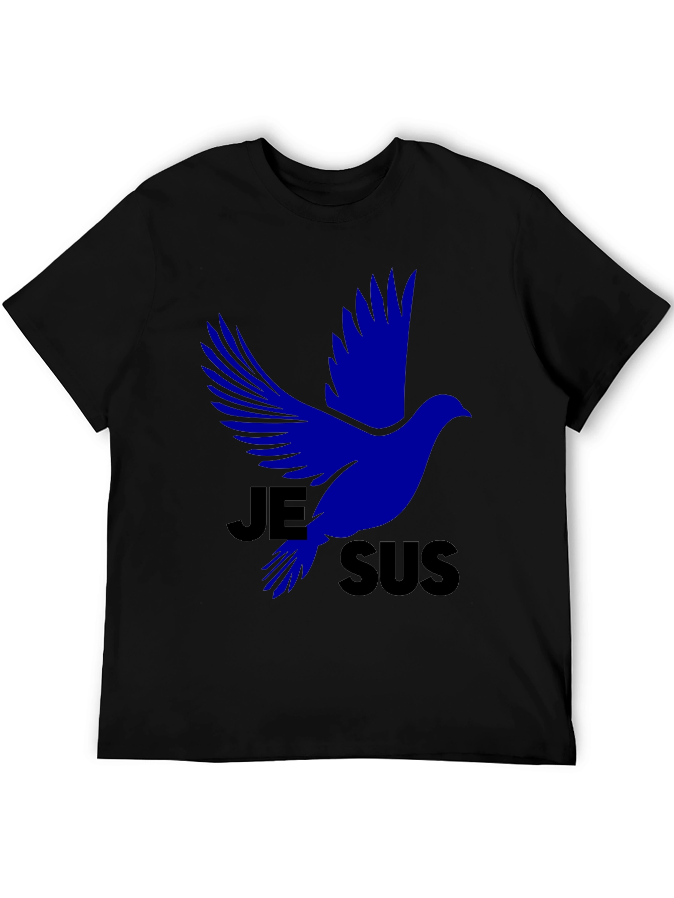 Jesus Dove Graphic Tee - Black Christian T-Shirt