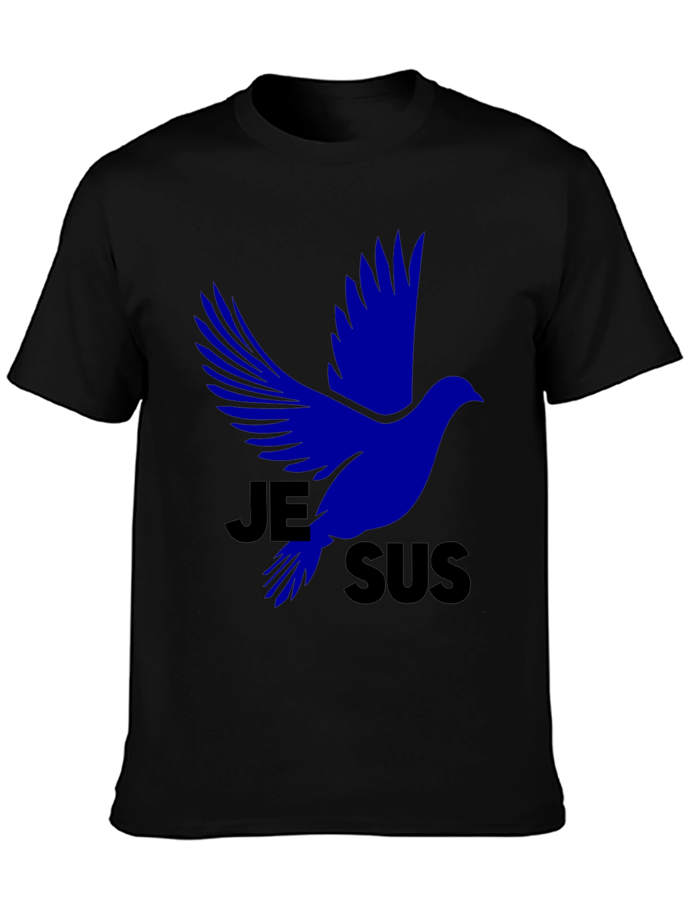 Jesus Dove Graphic Tee - Black Christian T-Shirt