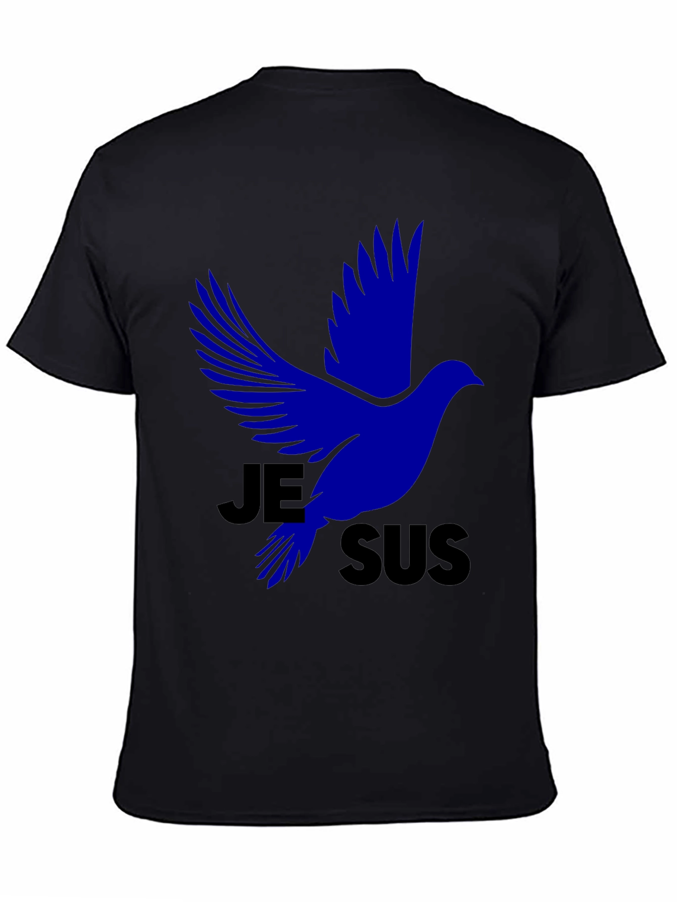 Jesus Dove Graphic Tee - Black Christian T-Shirt