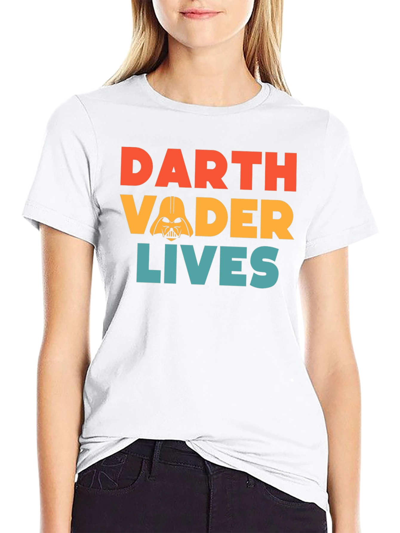 Darth Vader Lives Retro Graphic T-Shirt