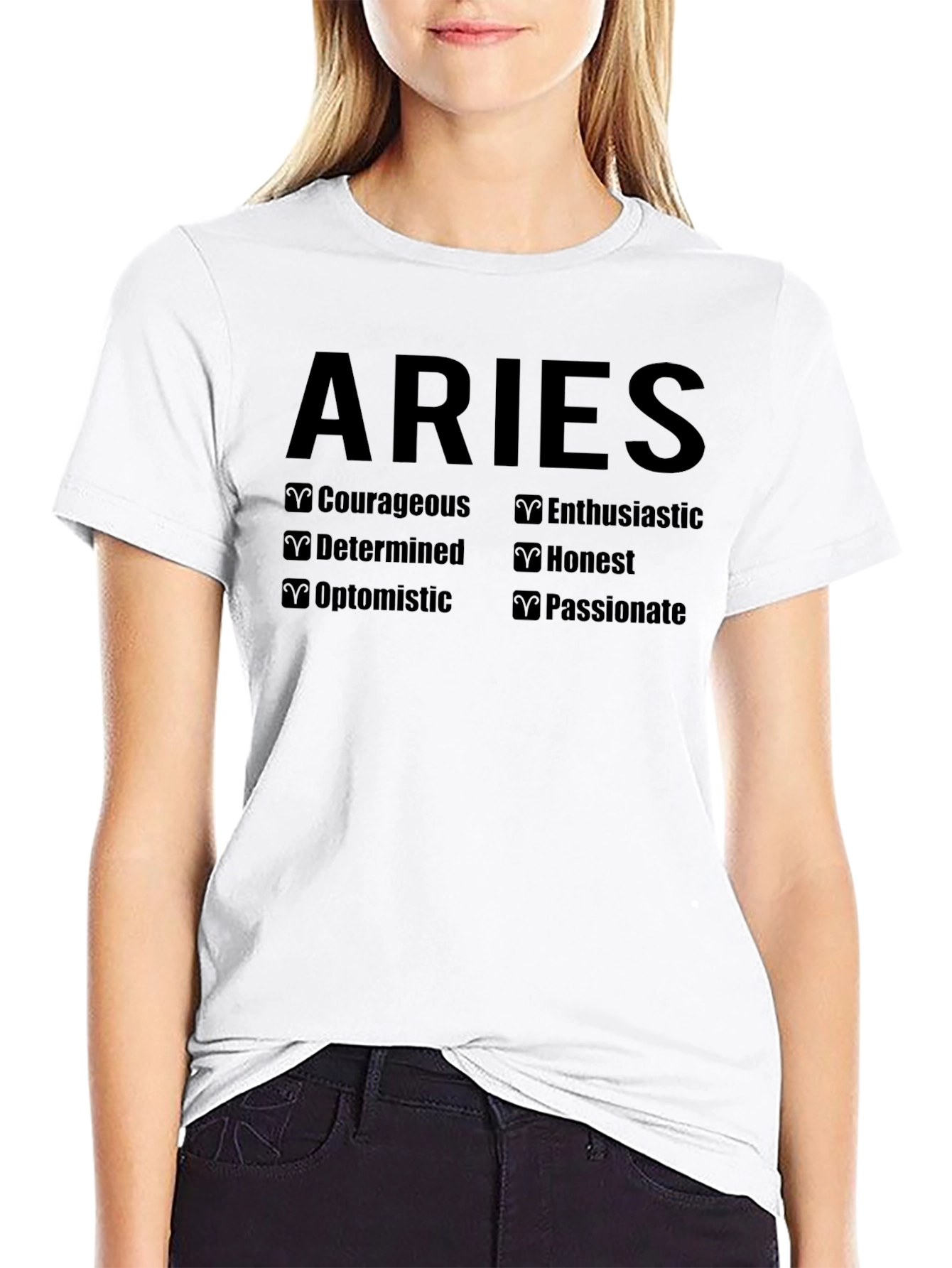 Aries Zodiac Sign Traits T-Shirt
