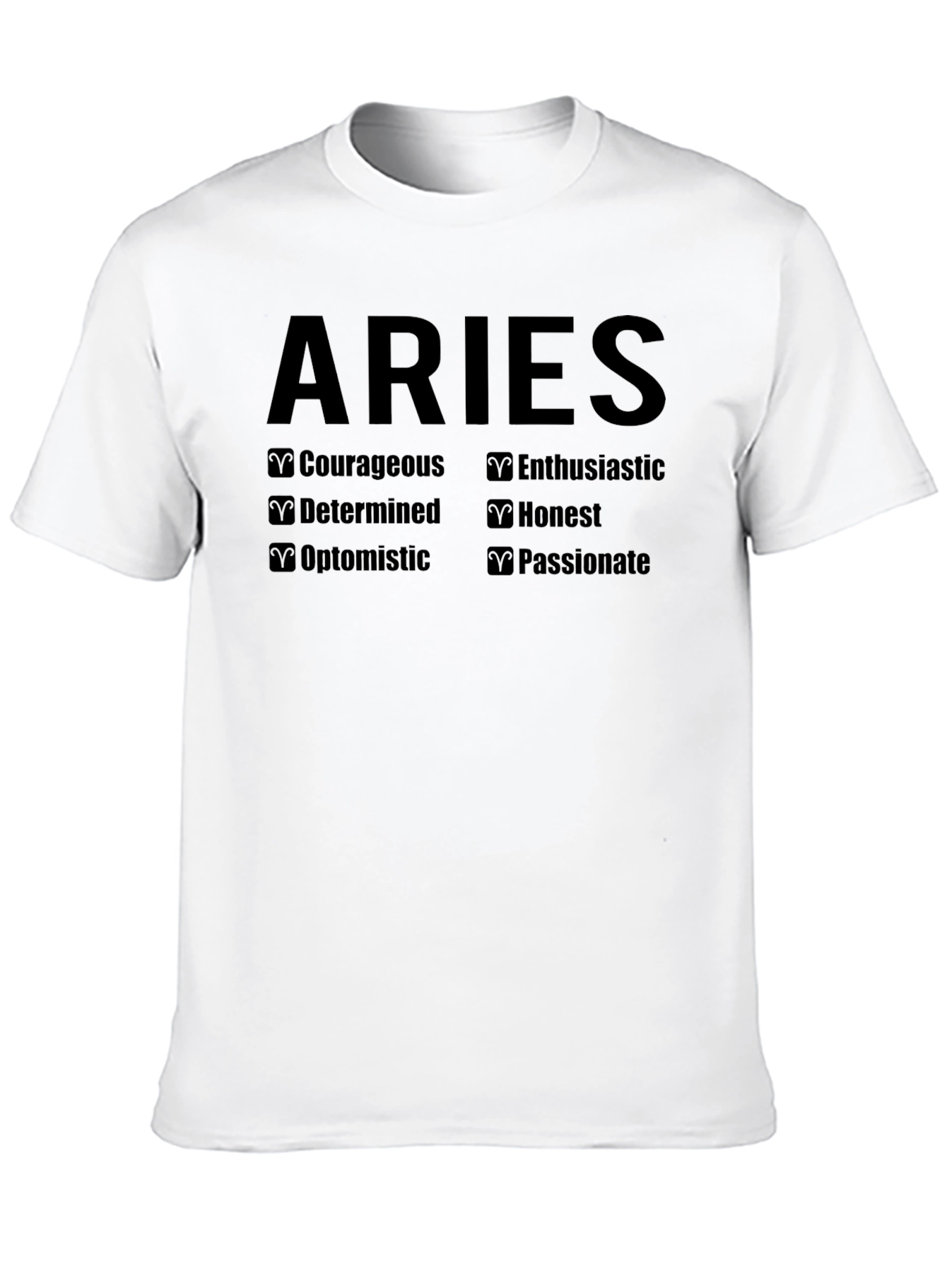 Aries Zodiac Sign Traits T-Shirt
