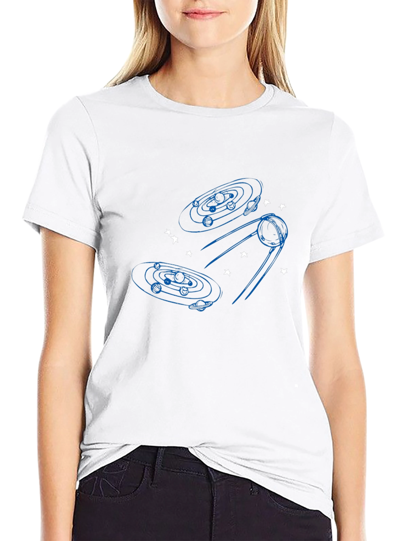 Cosmic Black T-Shirt - Space Design