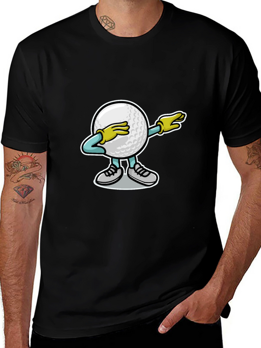Dabbing Golf Ball Graphic T-Shirt