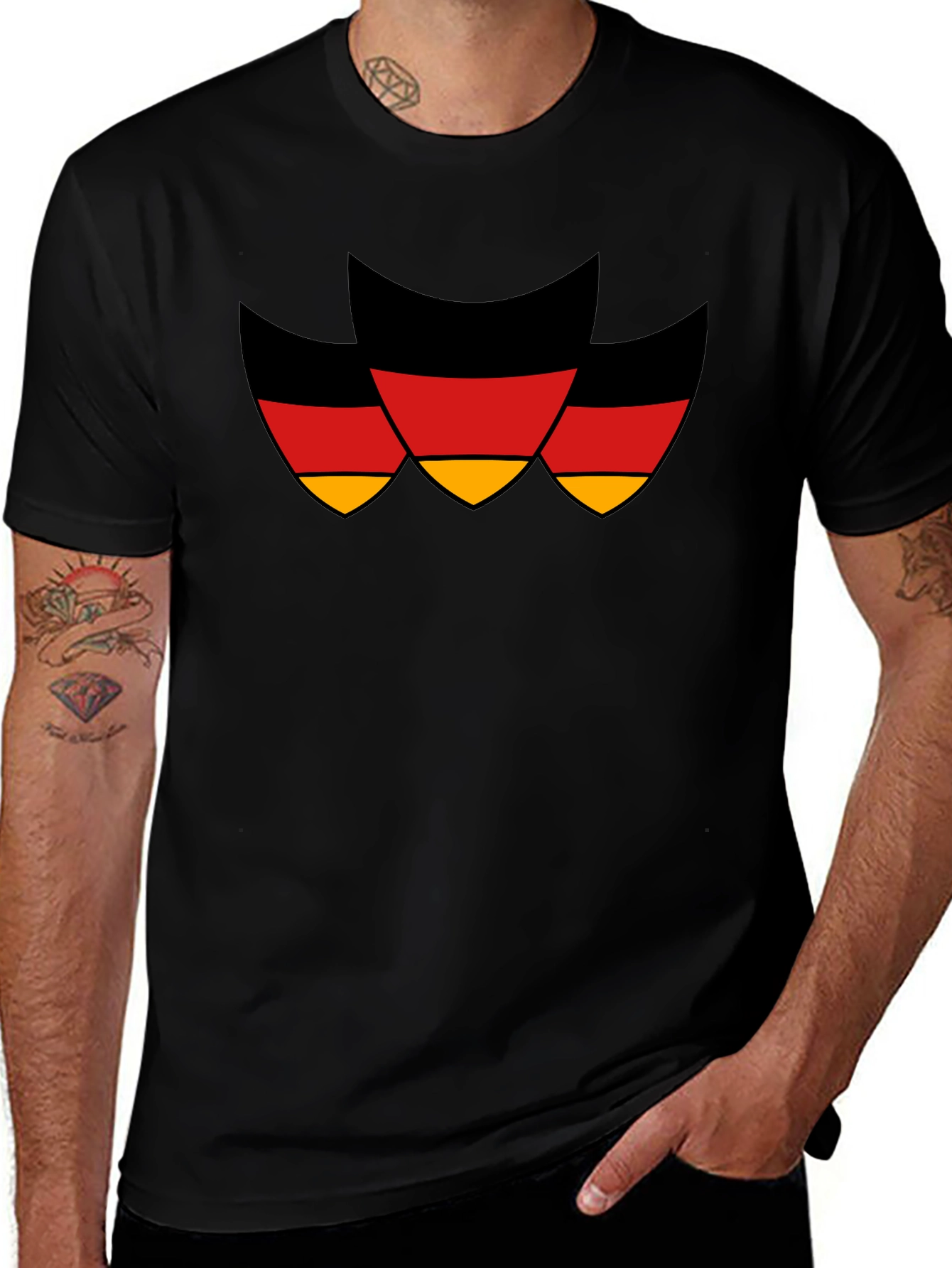 German Flag T-Shirt - Black Bold and Proud!
