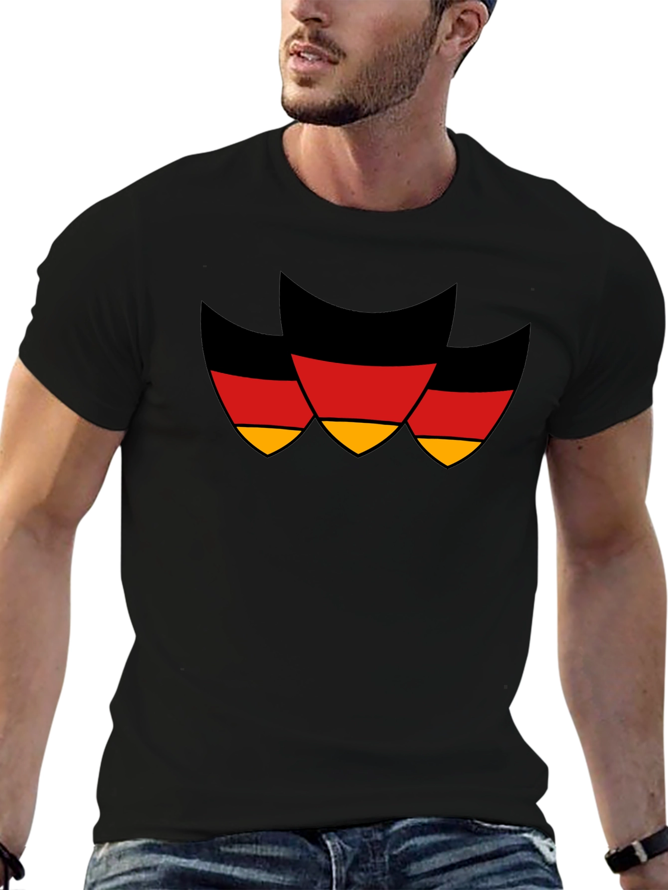 German Flag T-Shirt - Black Bold and Proud!
